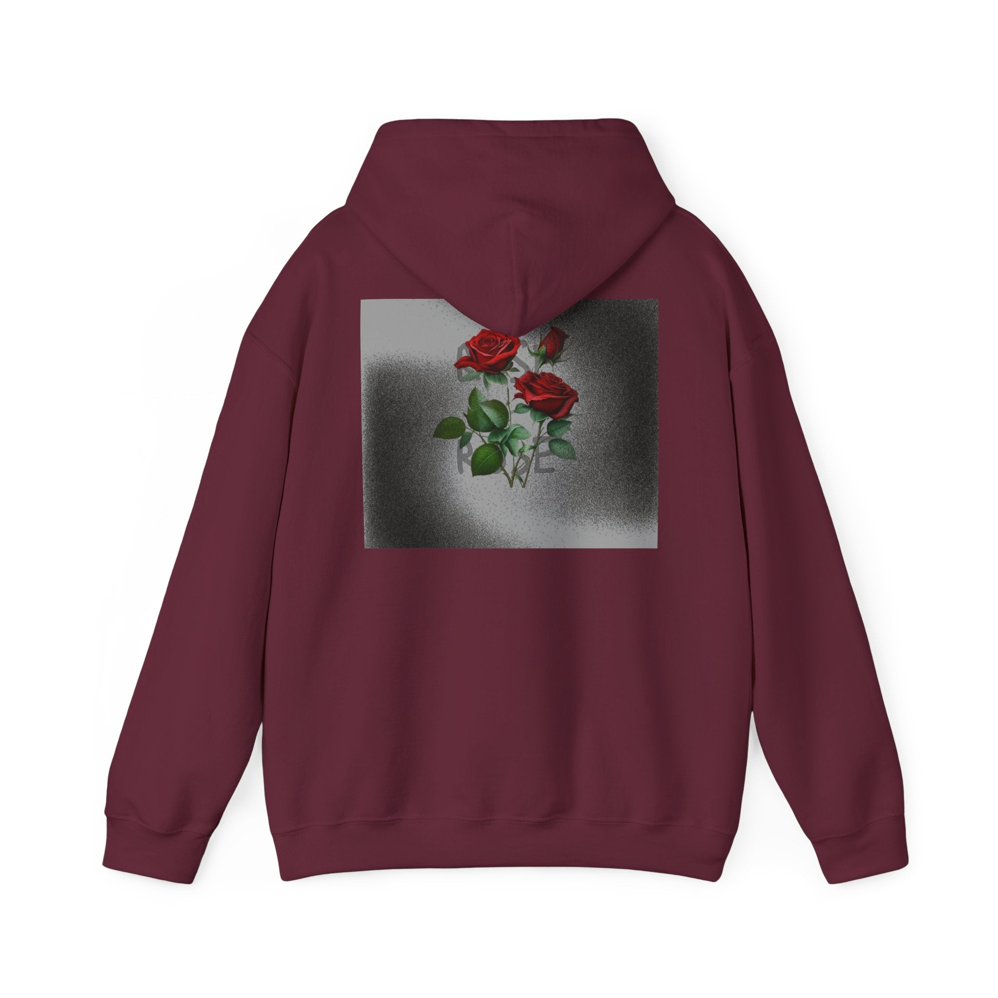 Rose Bloom Hoodie — Vintage Red Roses Graphic Pullover