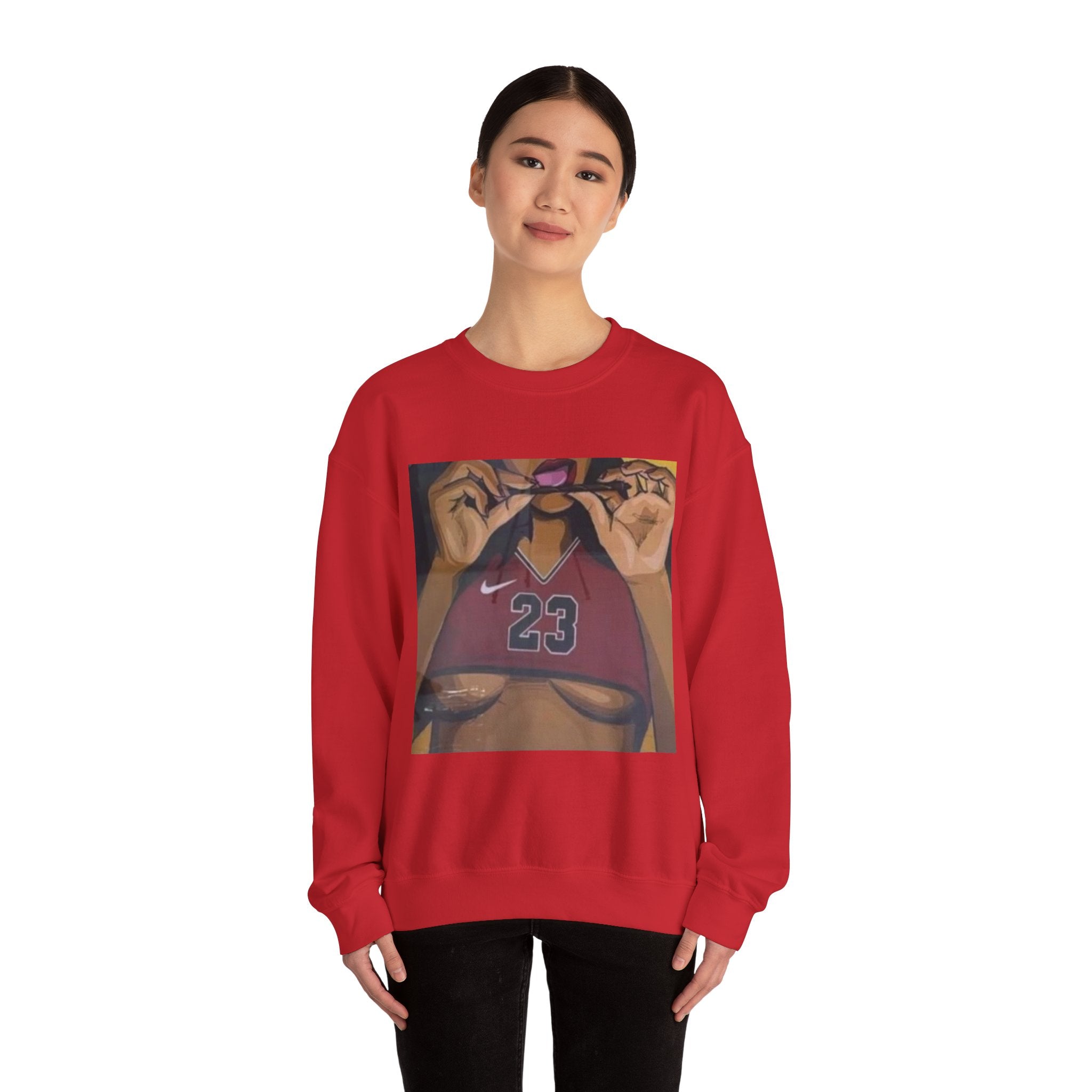23 Jersey Crop Art Sweatshirt – Bold Urban Basketball Graphic Crewneck