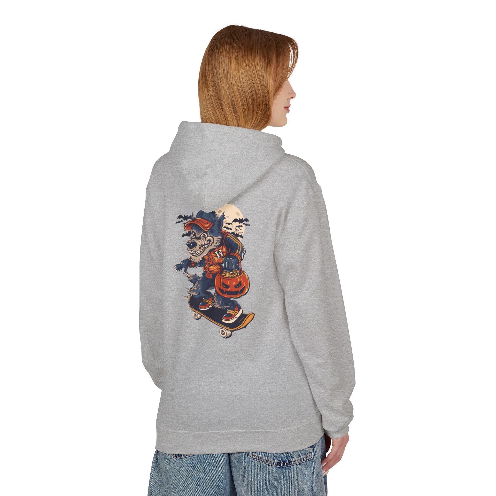Skull Collage Hoodie — Grunge Floral Skull Graphic Pullover