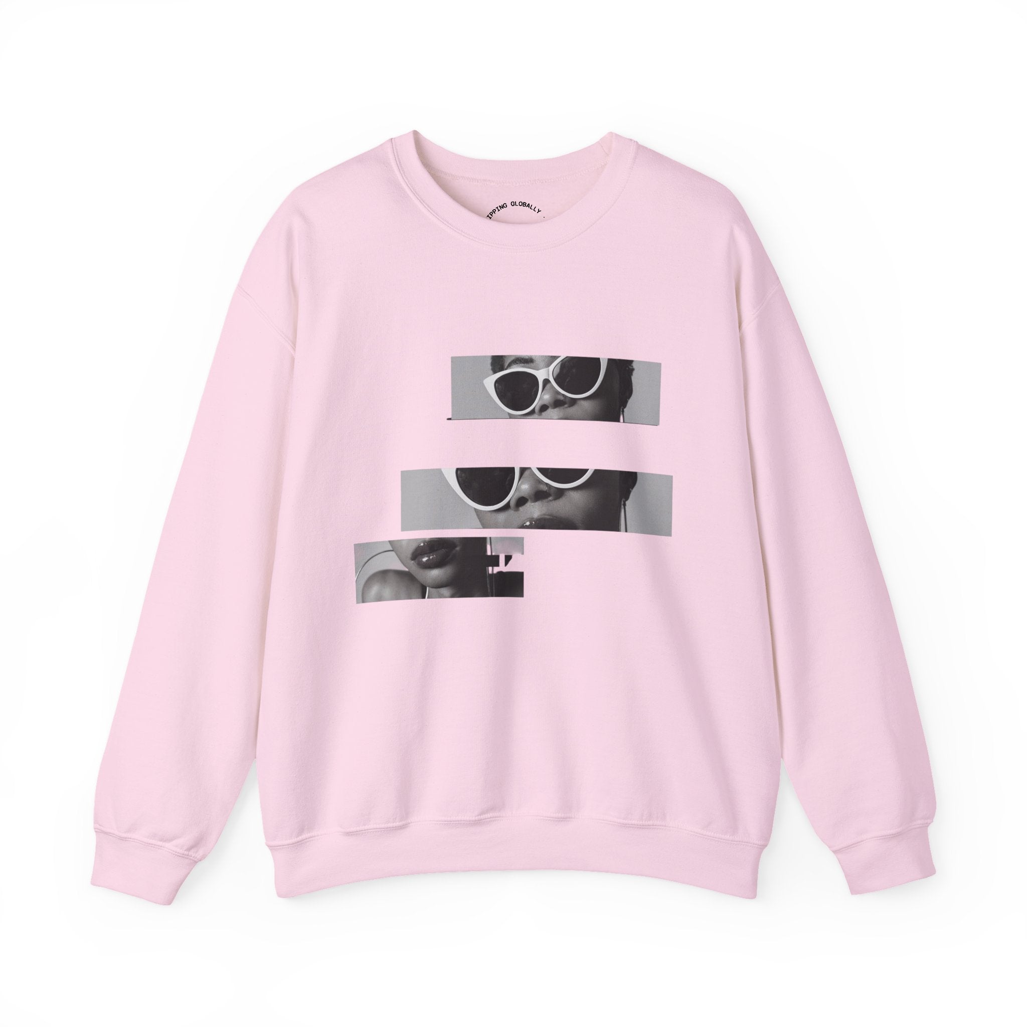 Retro Fragmented Sunglasses Crewneck Sweatshirt
