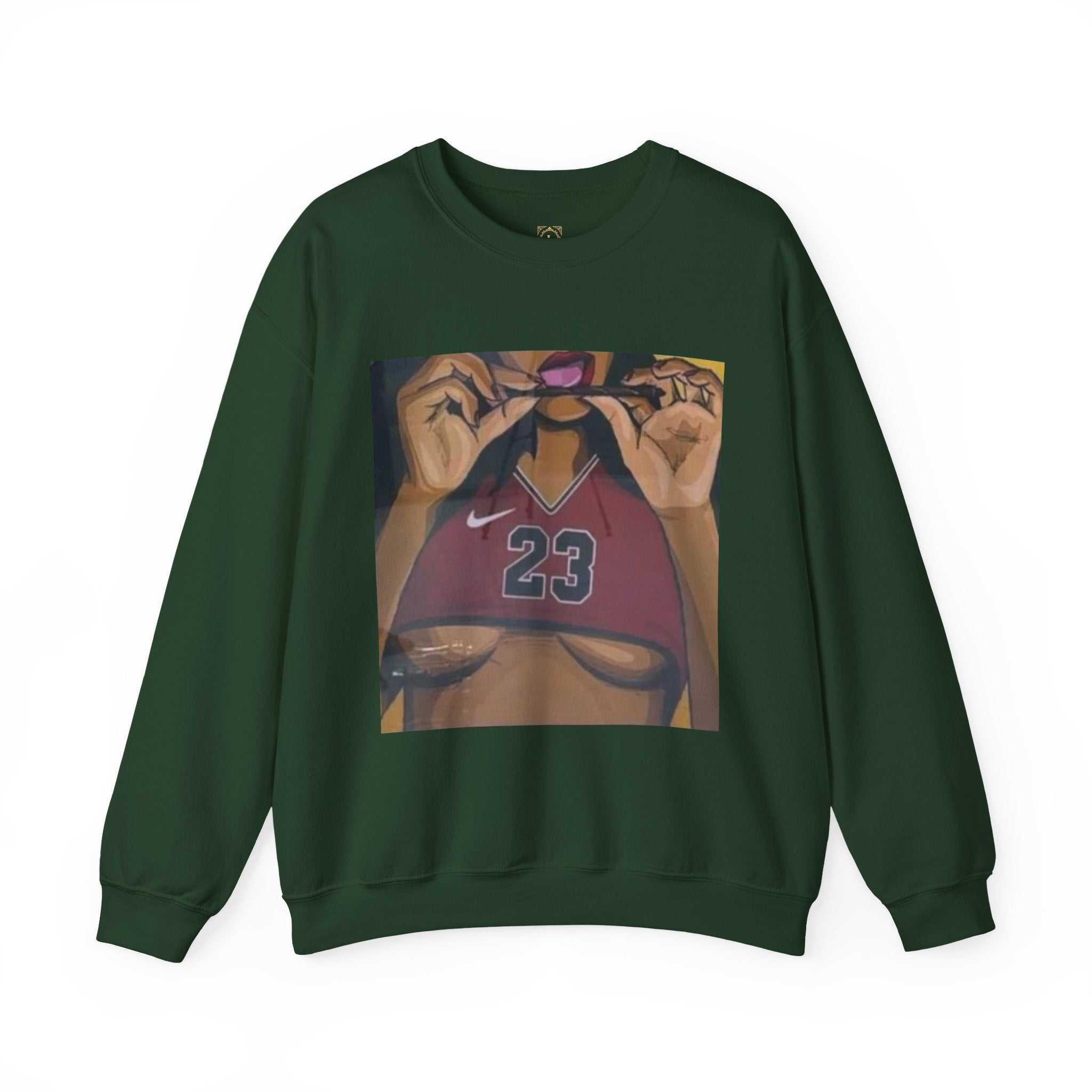 23 Jersey Crop Art Sweatshirt – Bold Urban Basketball Graphic Crewneck