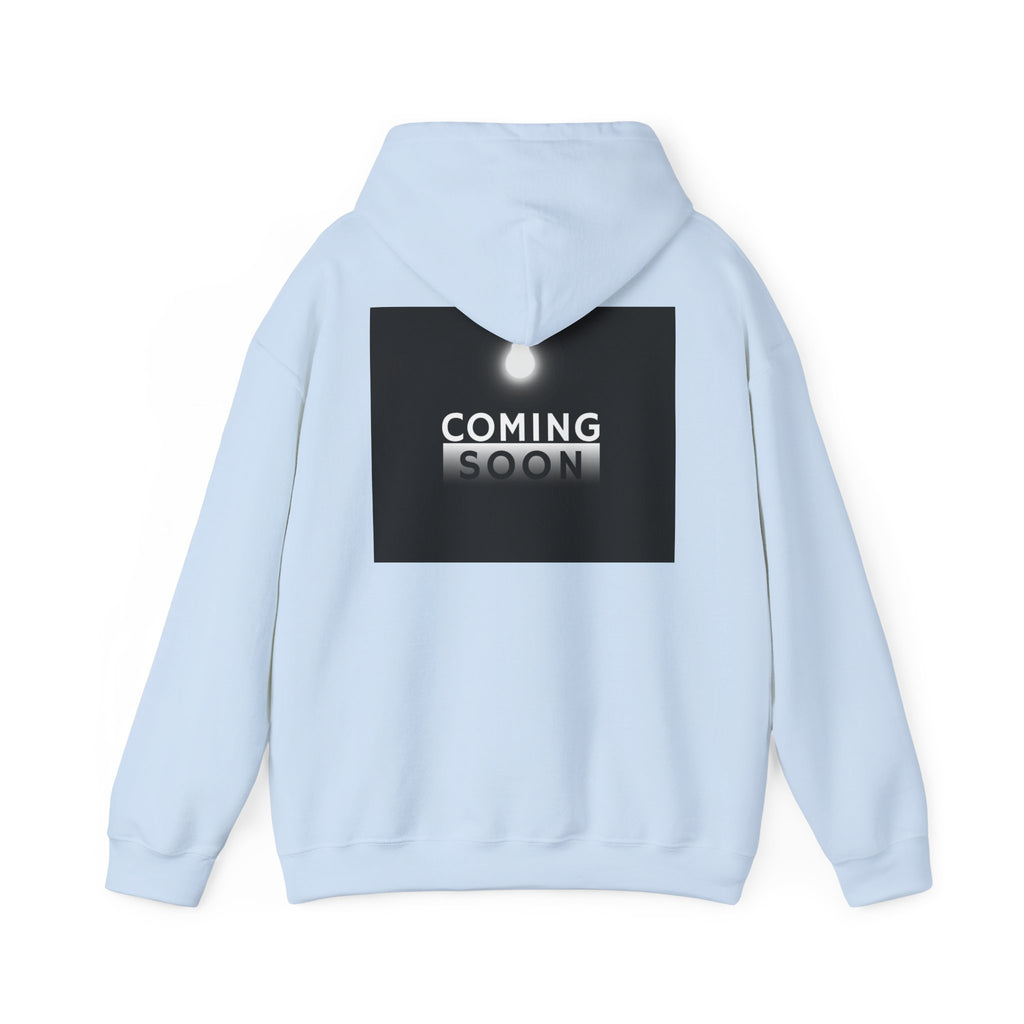 Coming Soon Hoodie - Minimal Neon Sign Pullover
