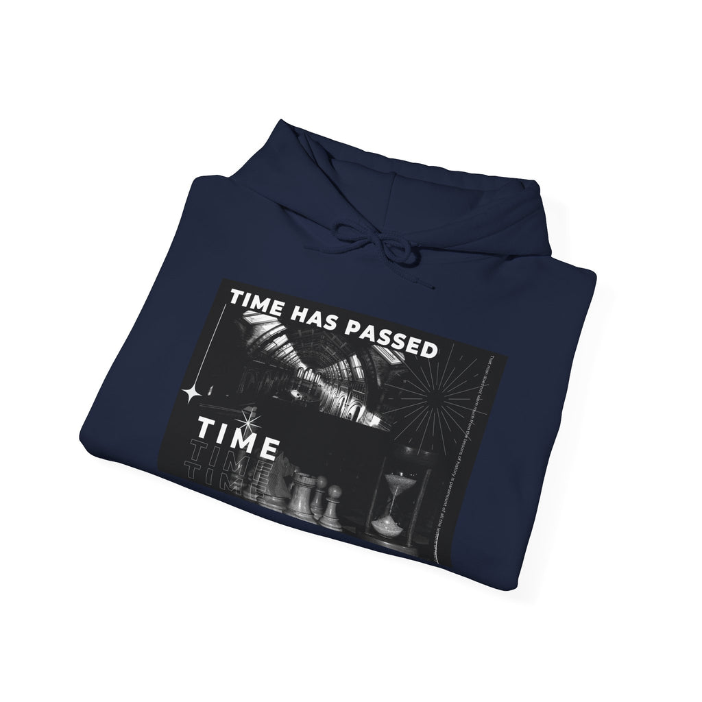 Time Has Passed Hoodie — Vintage Chess Graphic Hooded Sweatshirt