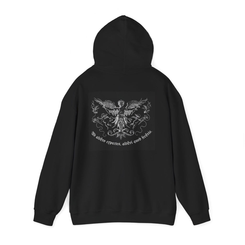 Phoenix Crest Hoodie — "We alone create, alone save, alone" Gothic Graphic Sweatshirt