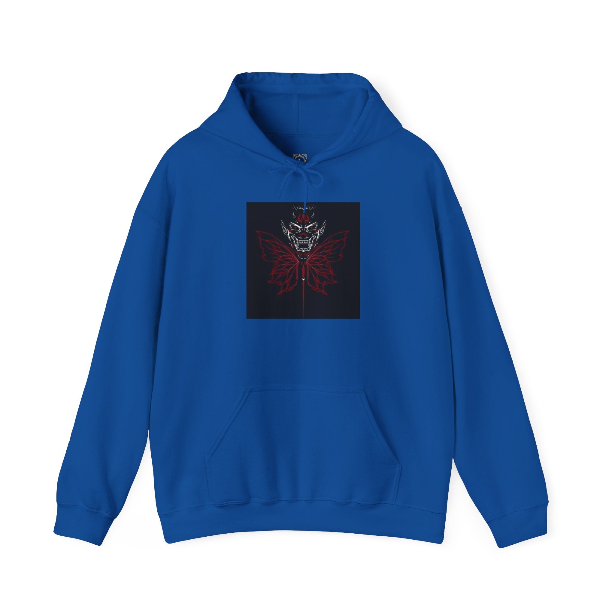 Demonic Butterfly Hoodie - Dark Gothic Skull Winged Design