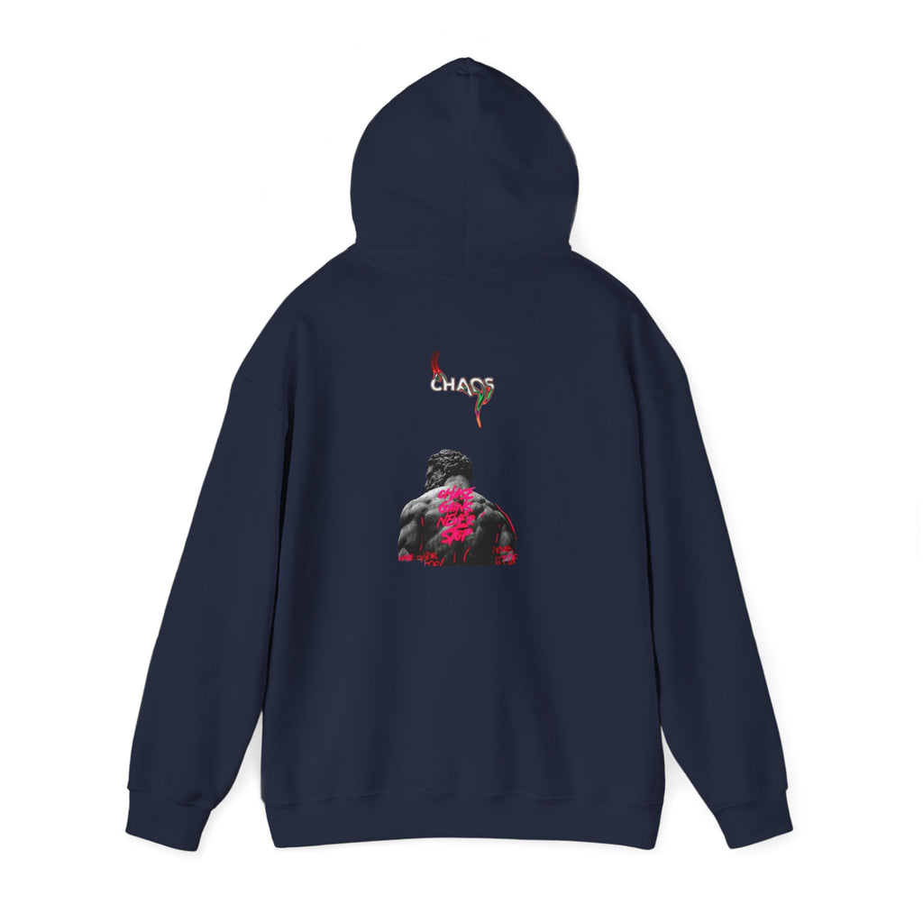 Smoky Rose Backprint Hoodie — Floral Skull Streetwear Pullover