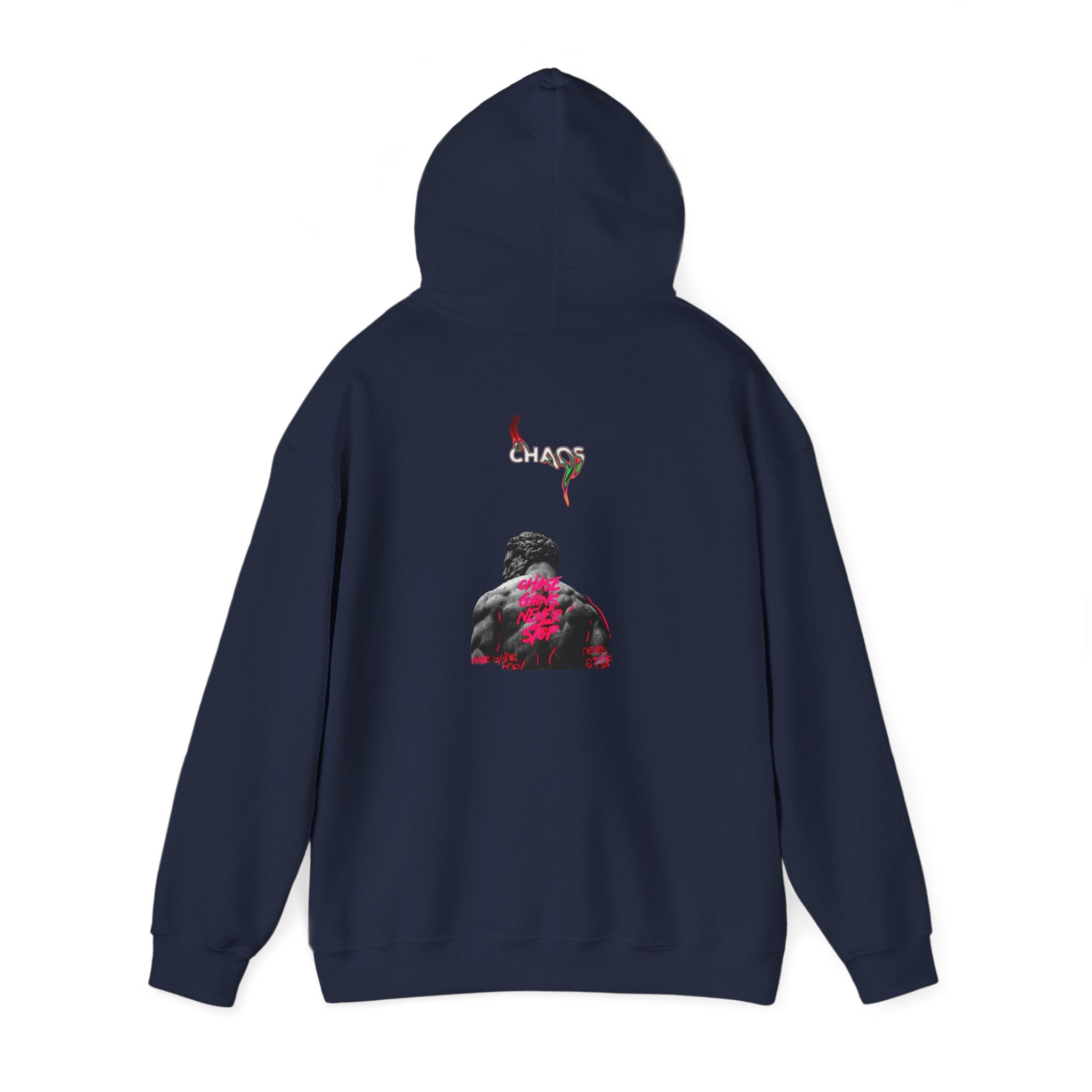 Smoky Rose Backprint Hoodie — Floral Skull Streetwear Pullover