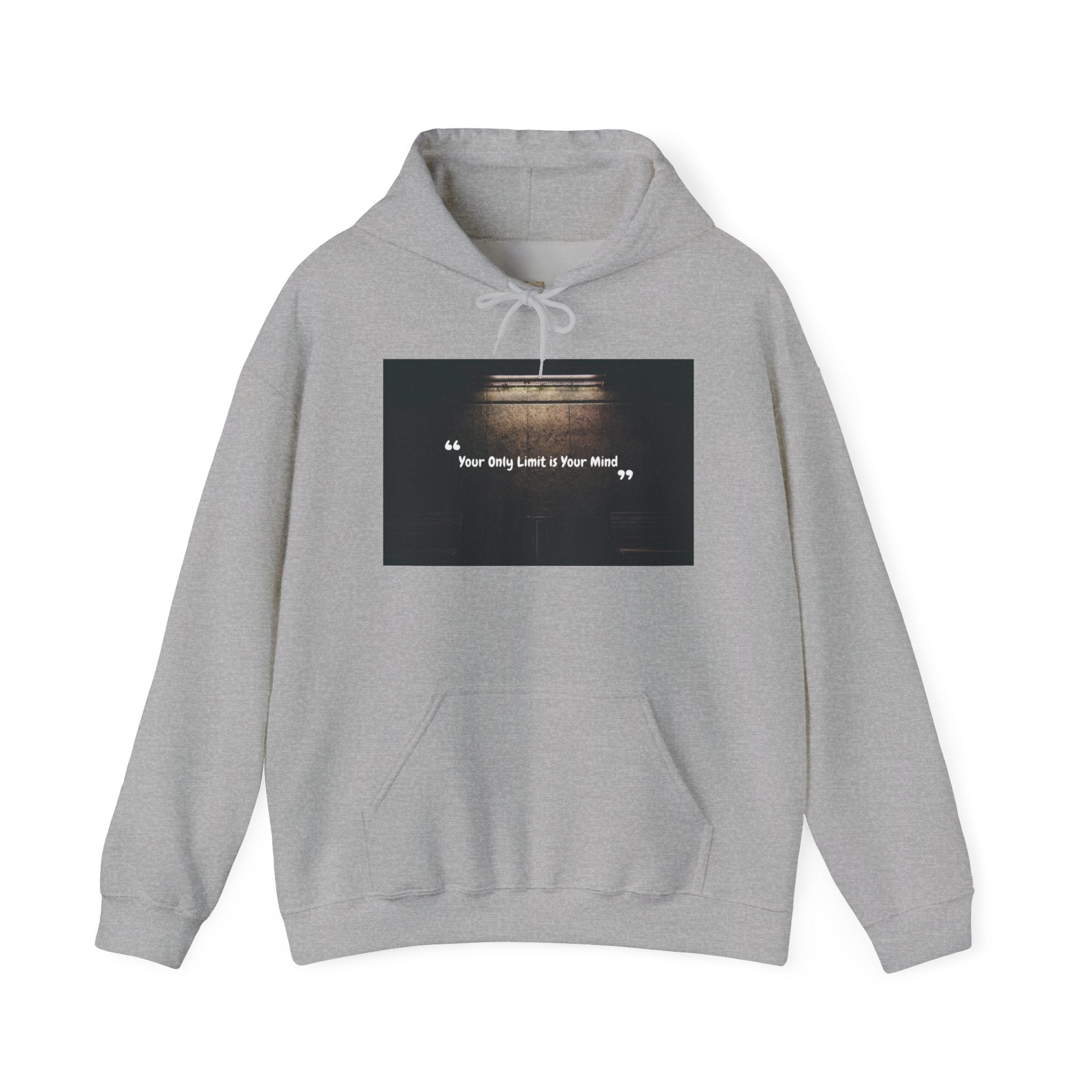 Hoodie — “Your Only Limit Is Your Mind” Inspirational Quote Pullover