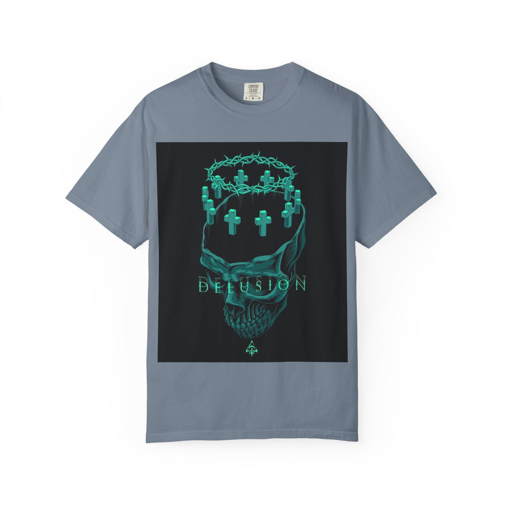 Skull Crown Tee — 'Delusion' Gothic Graphic T-Shirt
