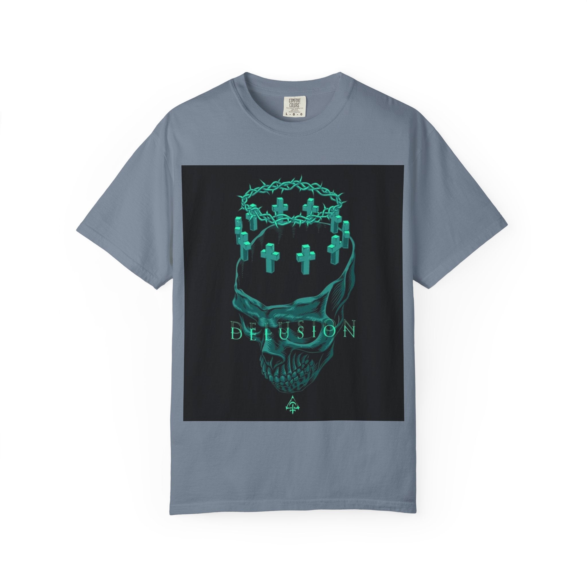 Skull Crown Tee — 'Delusion' Gothic Graphic T-Shirt