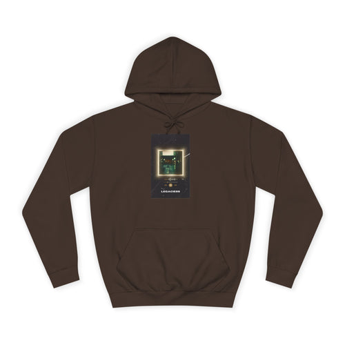 College Hoodie — Retro Neon Square Album Art Design