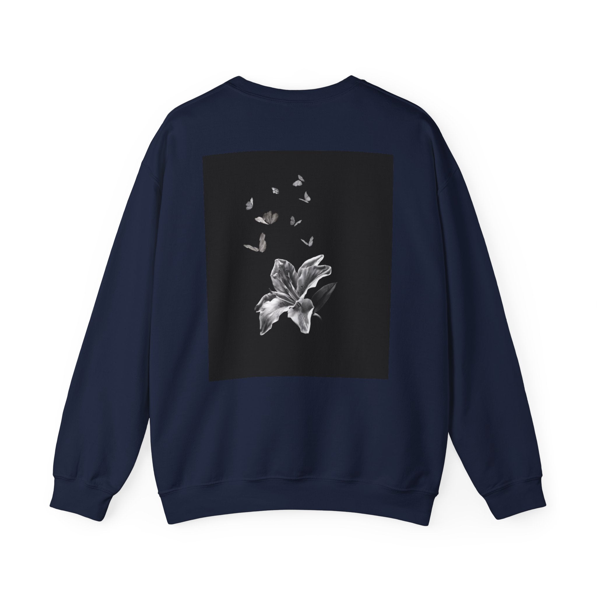 Floral Butterfly Crewneck Sweatshirt