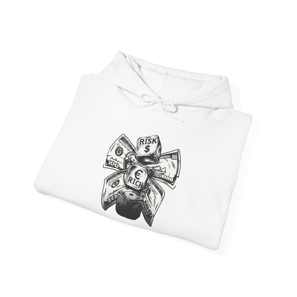 Money Bow Hoodie — Graphic Dollar Knot “Get Rich” Pullover