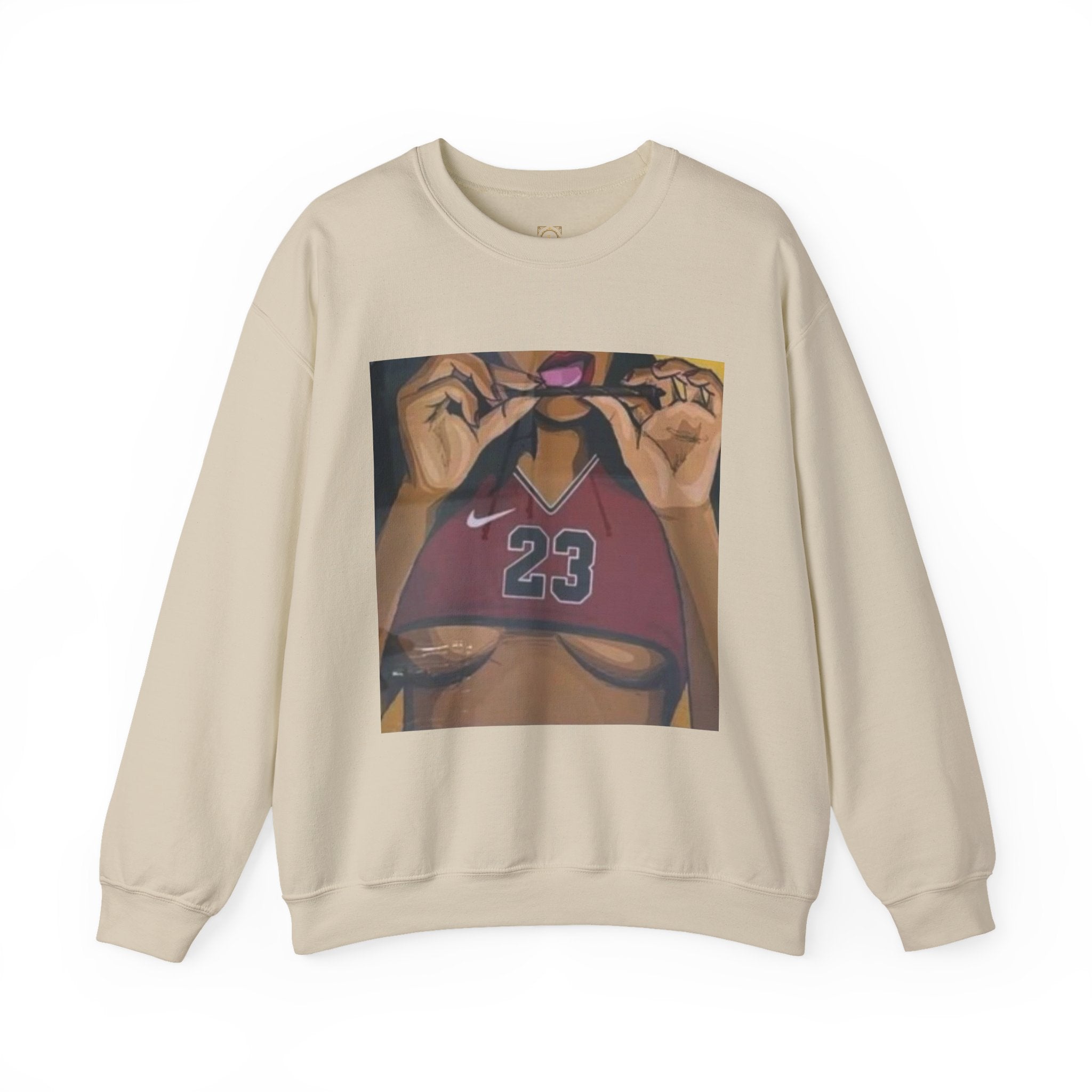 23 Jersey Crop Art Sweatshirt – Bold Urban Basketball Graphic Crewneck