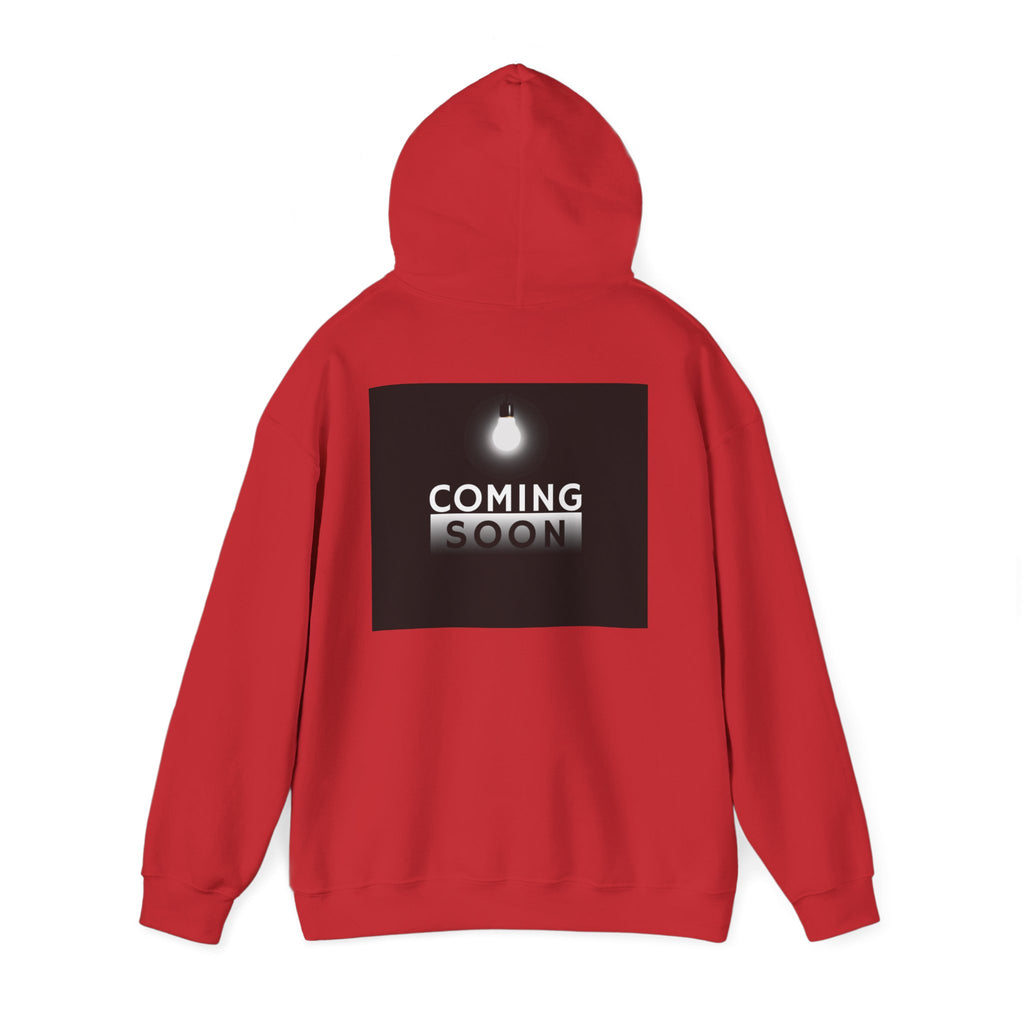 Coming Soon Hoodie - Minimal Neon Sign Pullover