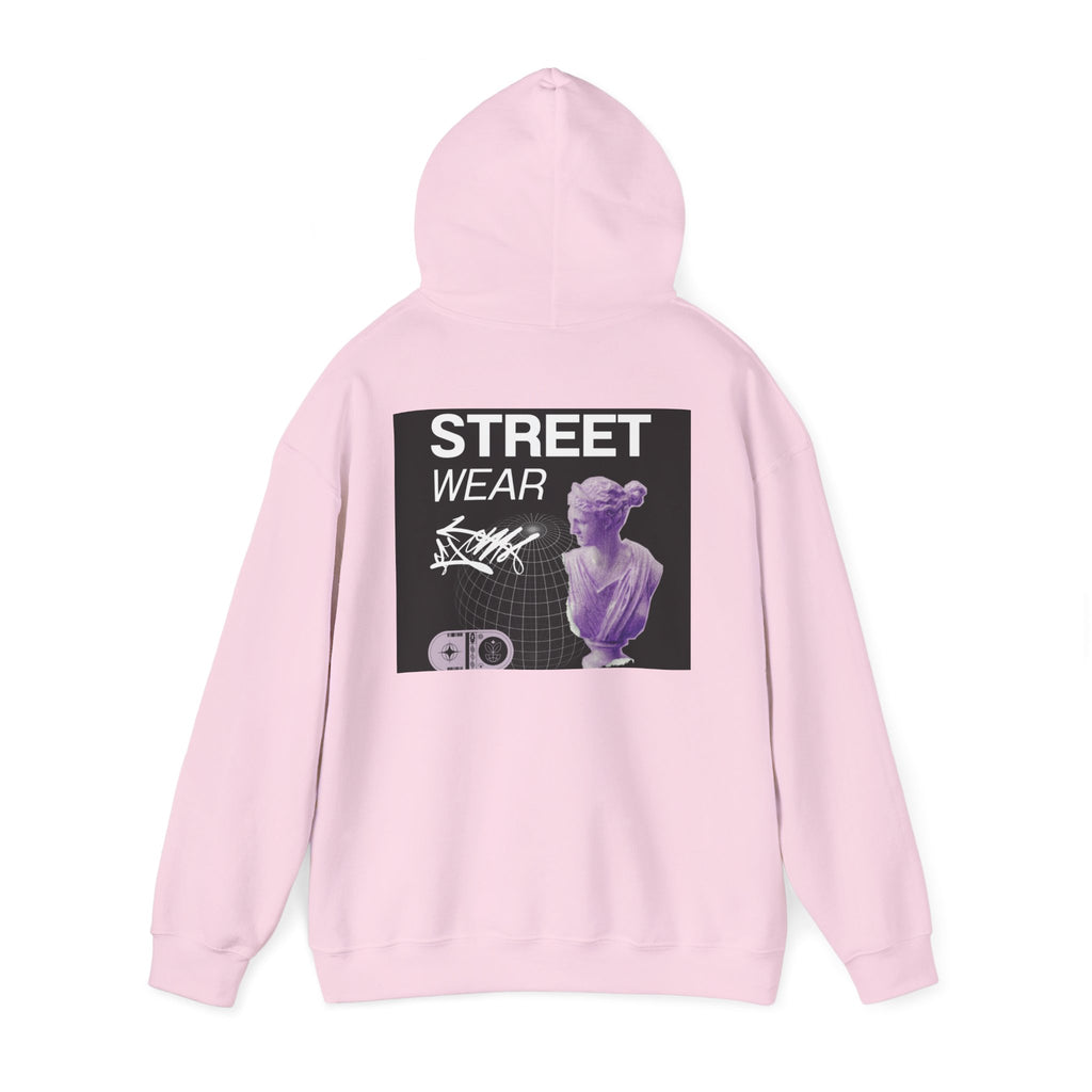 Streetwear Hoodie — 'STREET WEAR' Vaporwave Statue Graphic Pullover