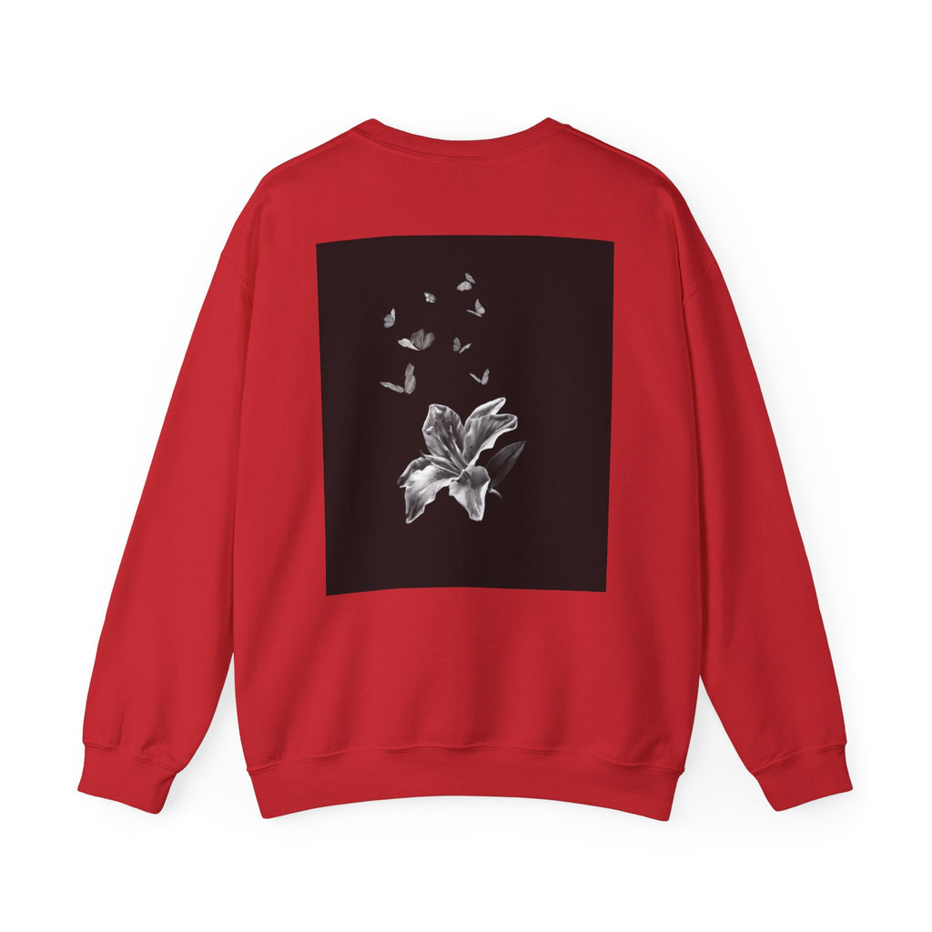 Floral Butterfly Crewneck Sweatshirt
