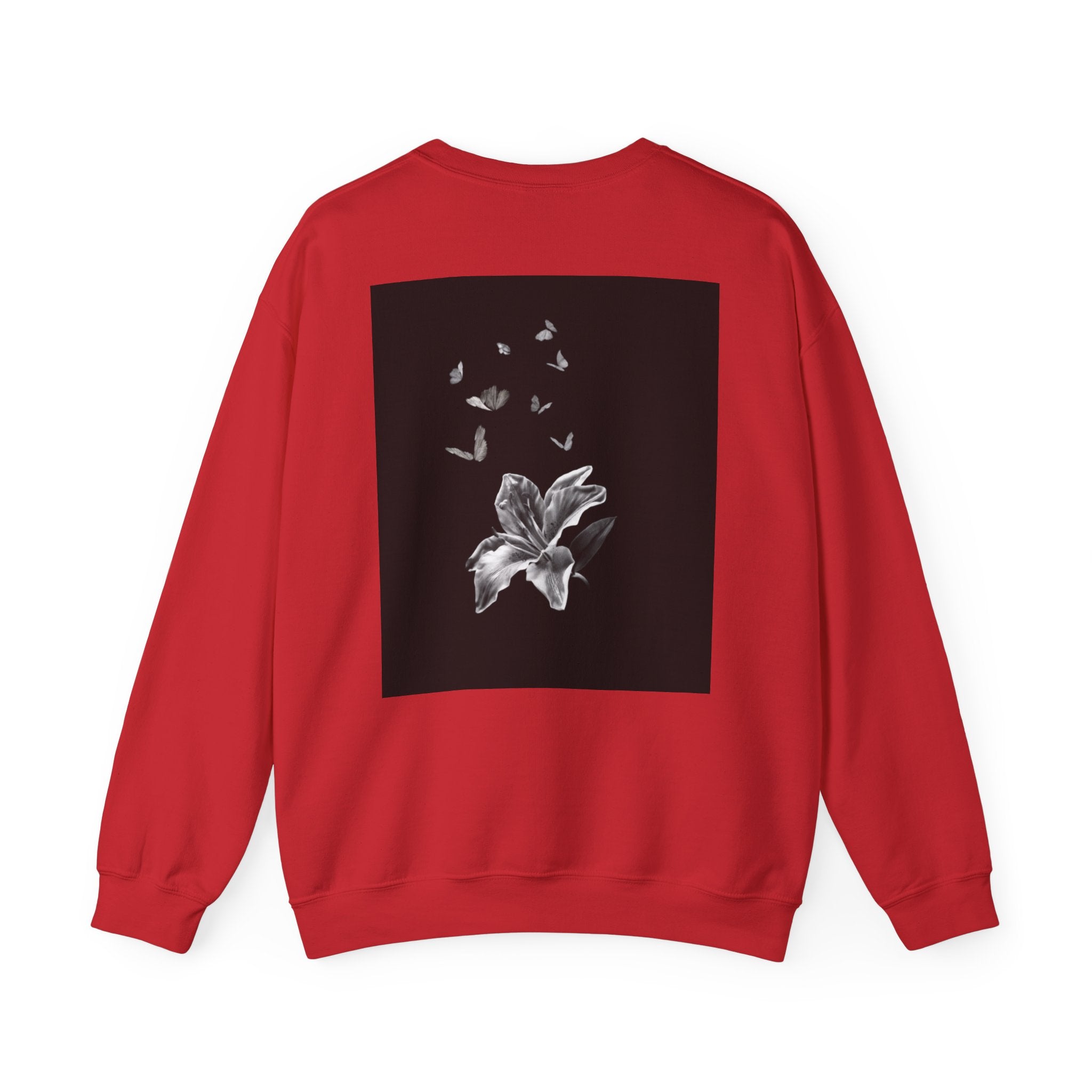 Floral Butterfly Crewneck Sweatshirt