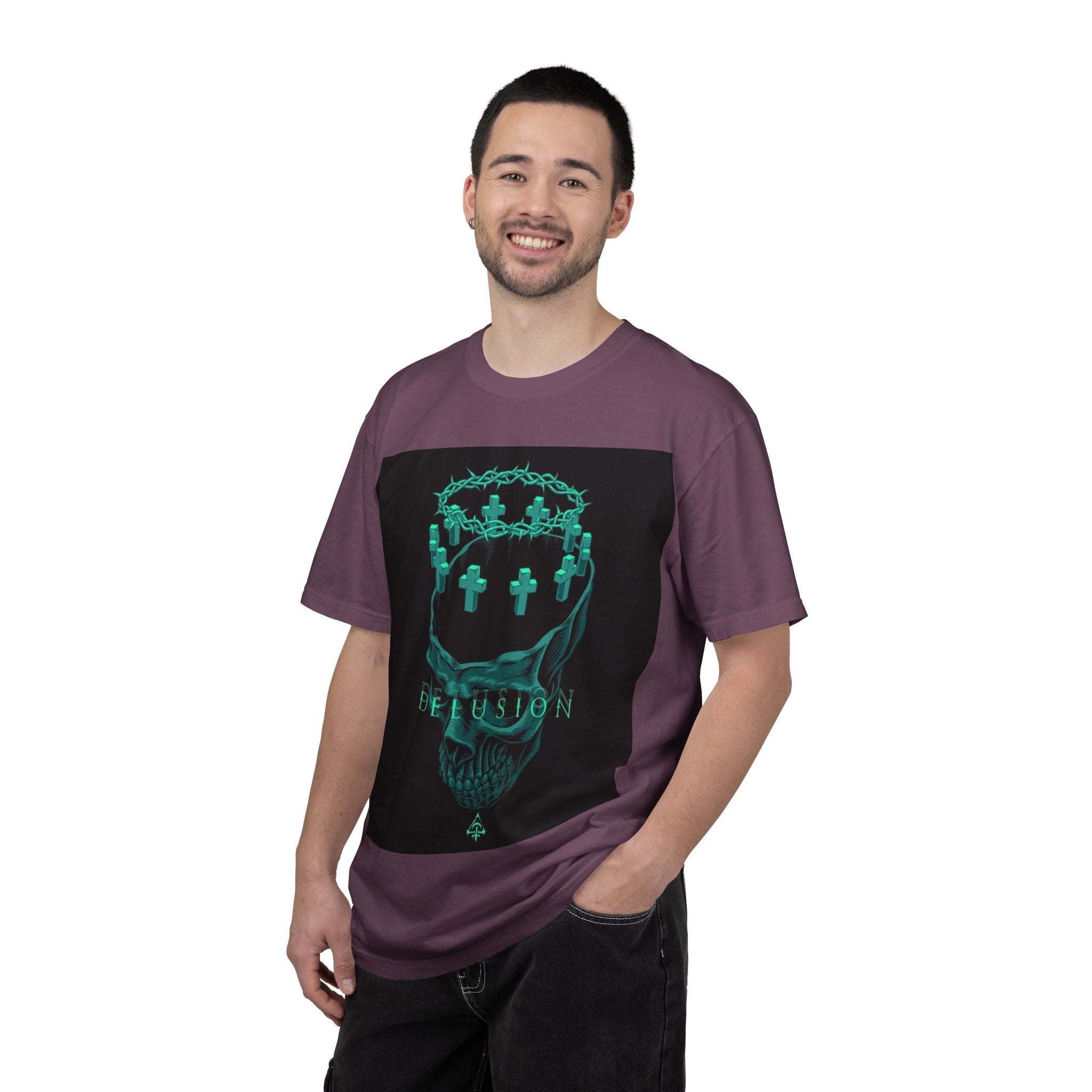 Skull Crown Tee — 'Delusion' Gothic Graphic T-Shirt