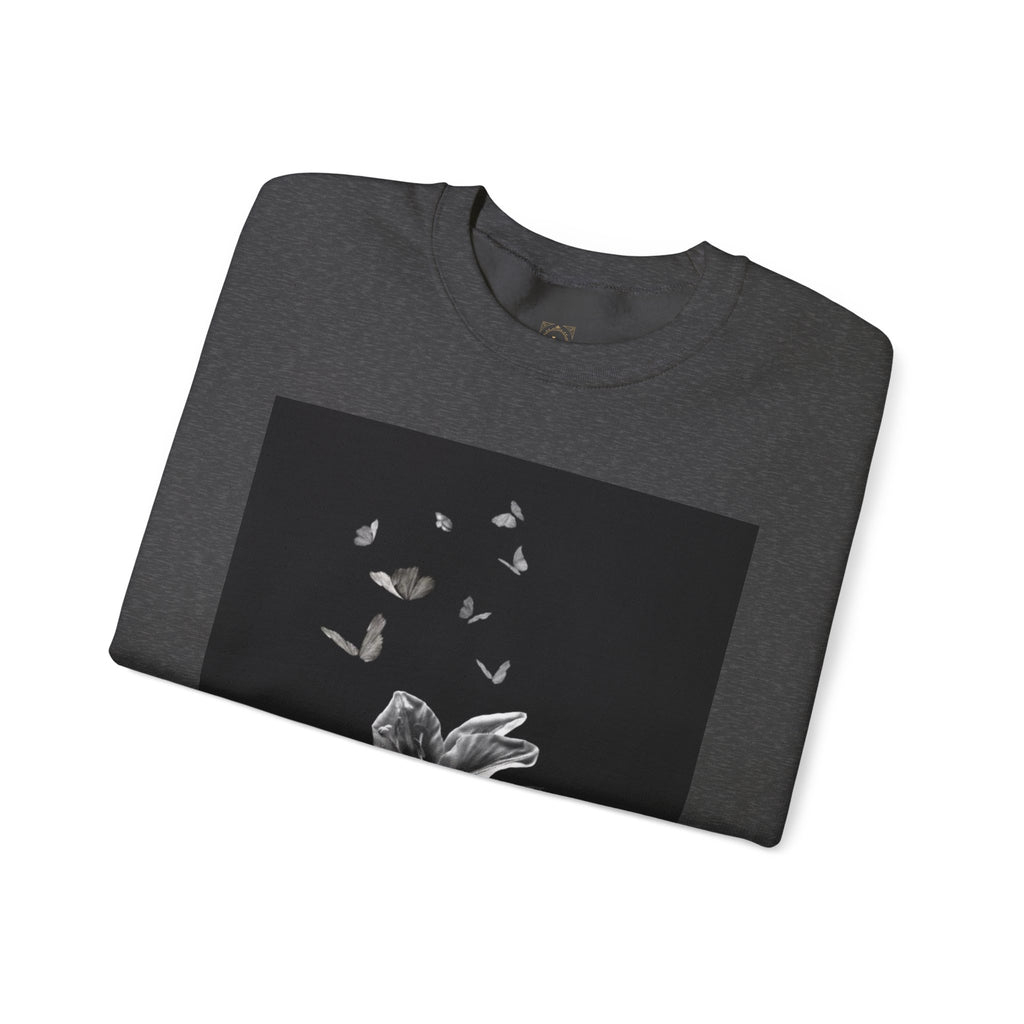 Floral Butterfly Crewneck Sweatshirt