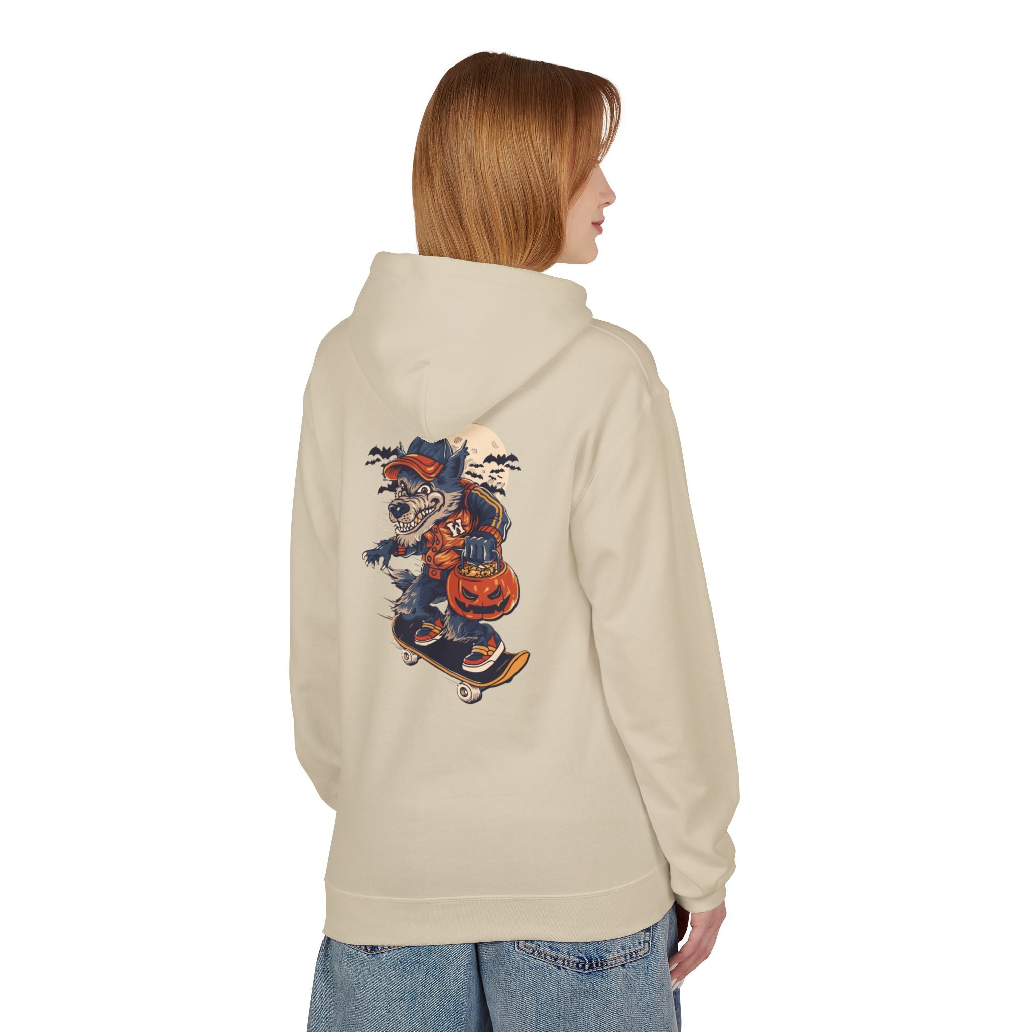 Skull Collage Hoodie — Grunge Floral Skull Graphic Pullover