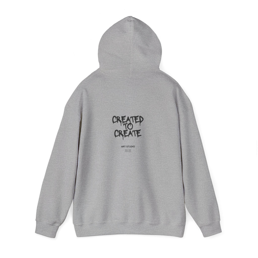 Created to Create Hoodie – Inspirational Artist Sweatshirt