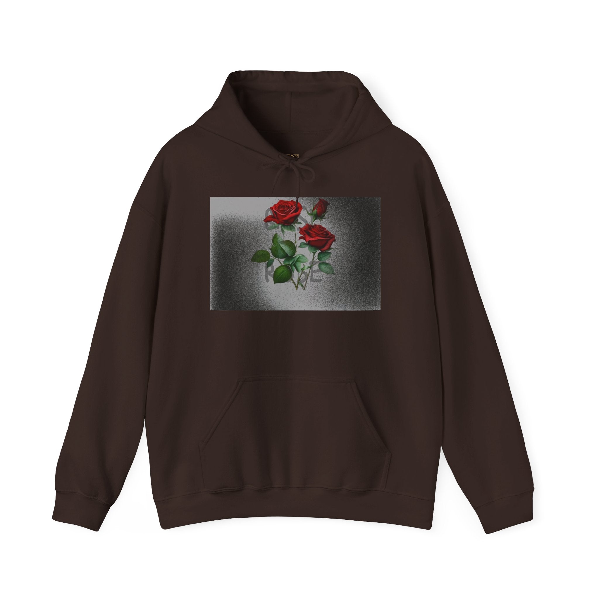 Rose Bloom Hoodie — Vintage Red Roses Graphic Pullover