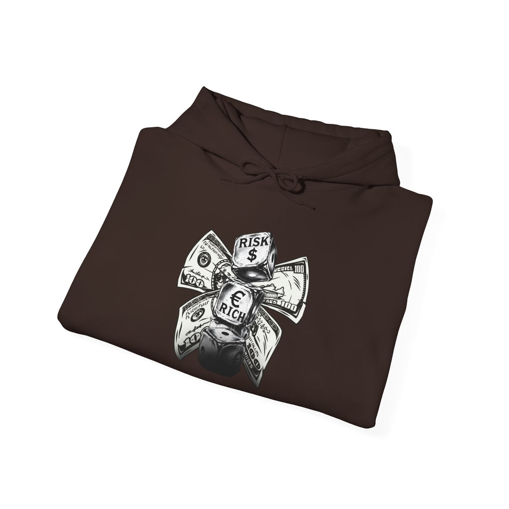 Money Bow Hoodie — Graphic Dollar Knot “Get Rich” Pullover