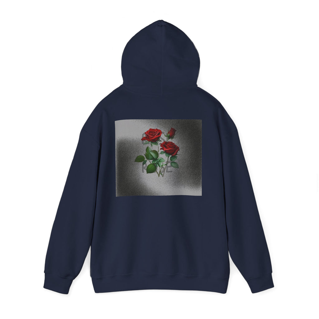 Rose Bloom Hoodie — Vintage Red Roses Graphic Pullover