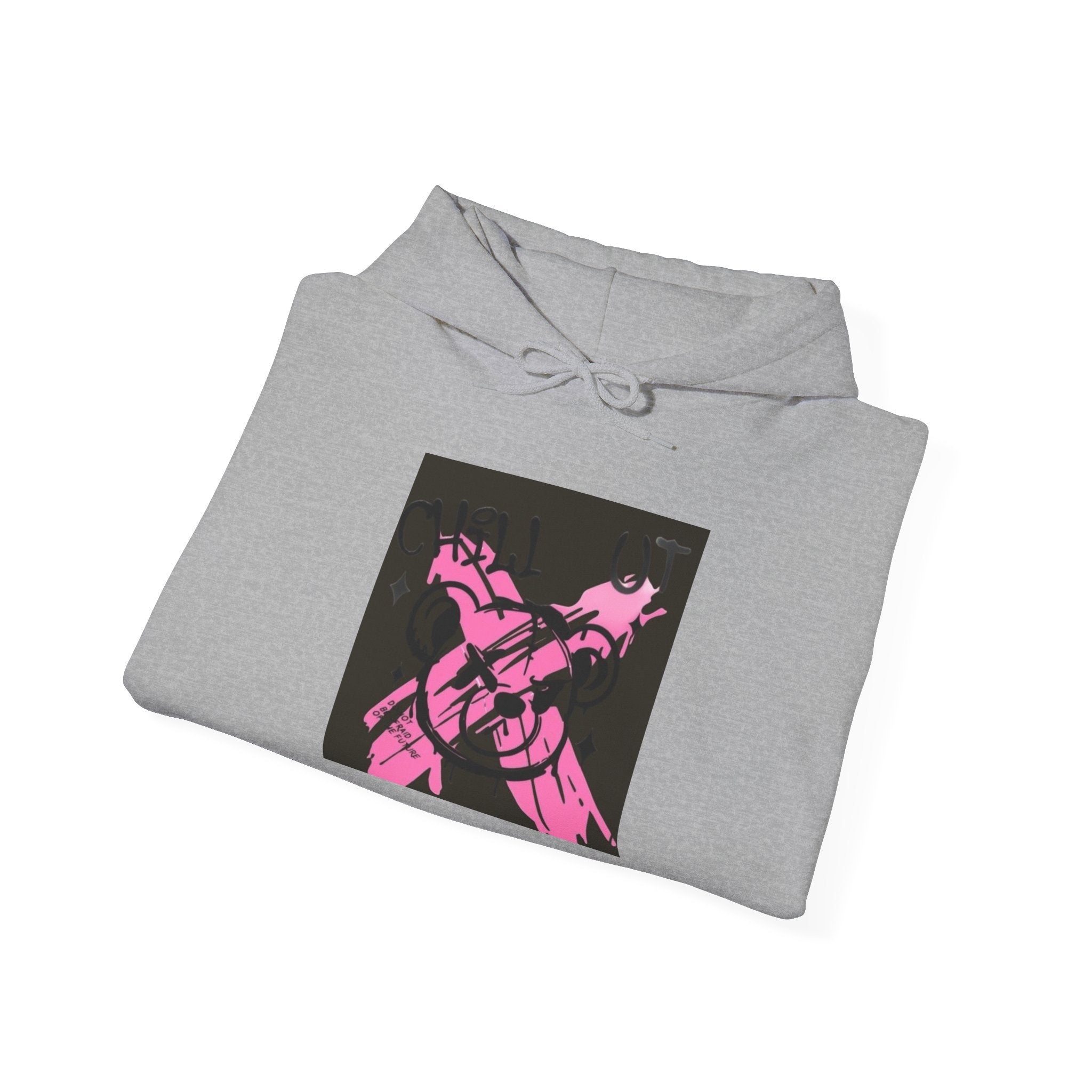 Crossed Guns Hoodie – Pink Retro Graphic Hooded Sweatshirt