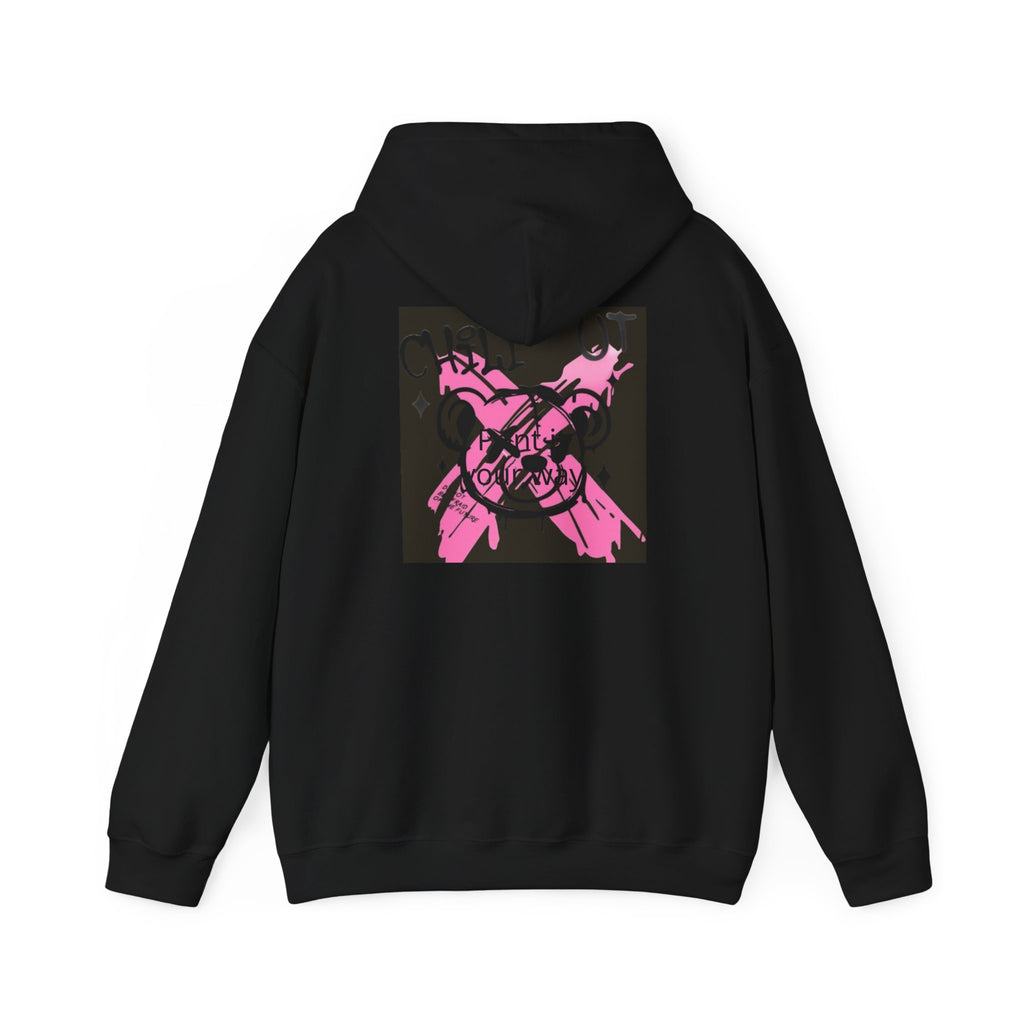 Crossed Guns Hoodie – Pink Retro Graphic Hooded Sweatshirt