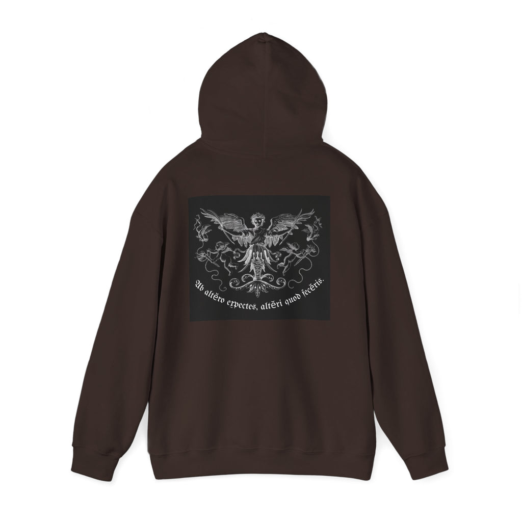 Phoenix Crest Hoodie — "We alone create, alone save, alone" Gothic Graphic Sweatshirt