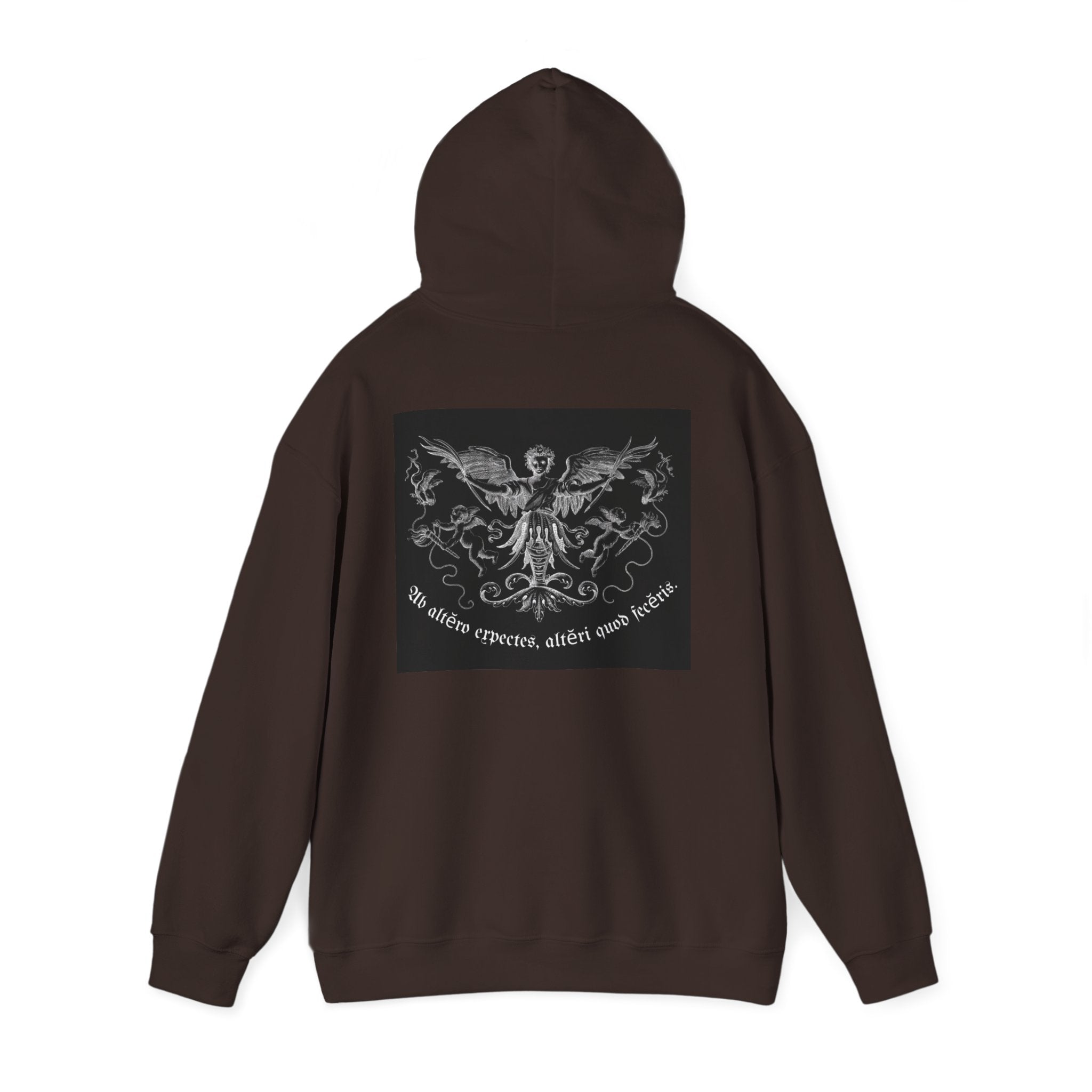 Phoenix Crest Hoodie — "We alone create, alone save, alone" Gothic Graphic Sweatshirt