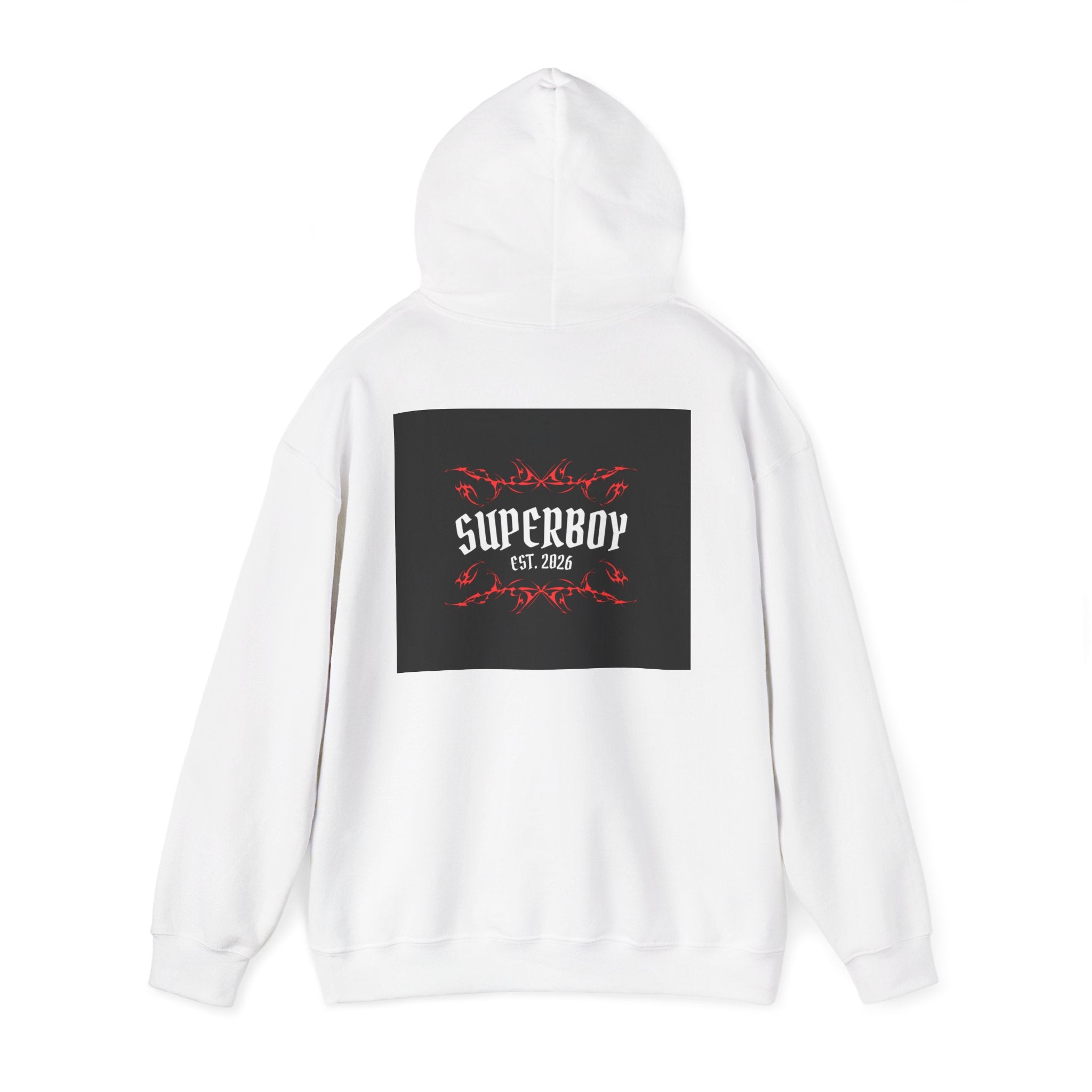 Superboy Hoodie — Vintage Crest 'Superboy Est. 2026' Graphic Pullover