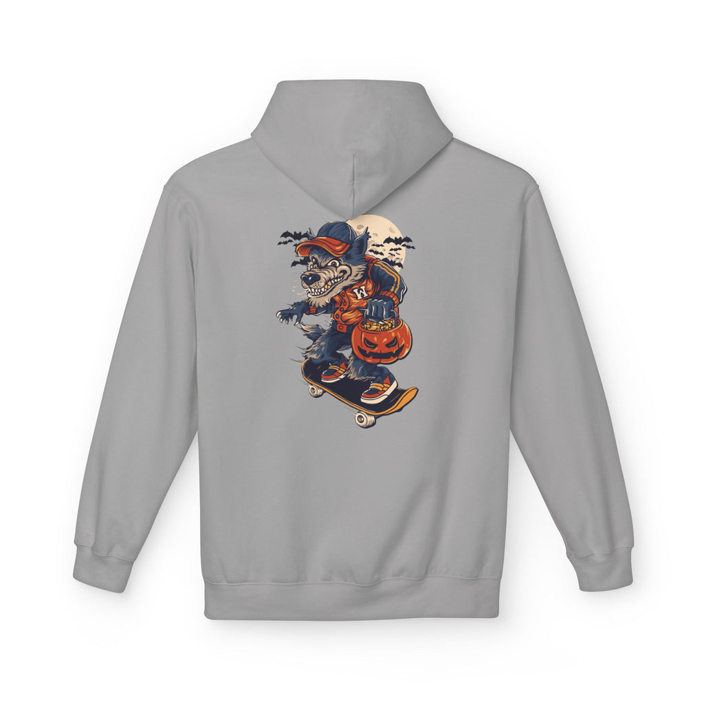 Skull Collage Hoodie — Grunge Floral Skull Graphic Pullover