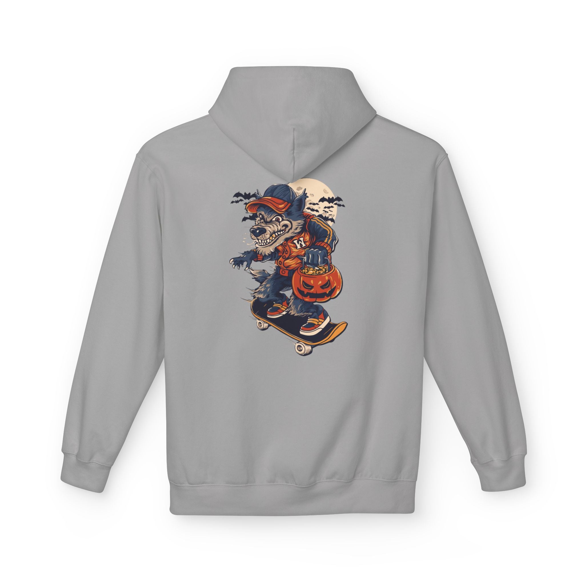 Skull Collage Hoodie — Grunge Floral Skull Graphic Pullover