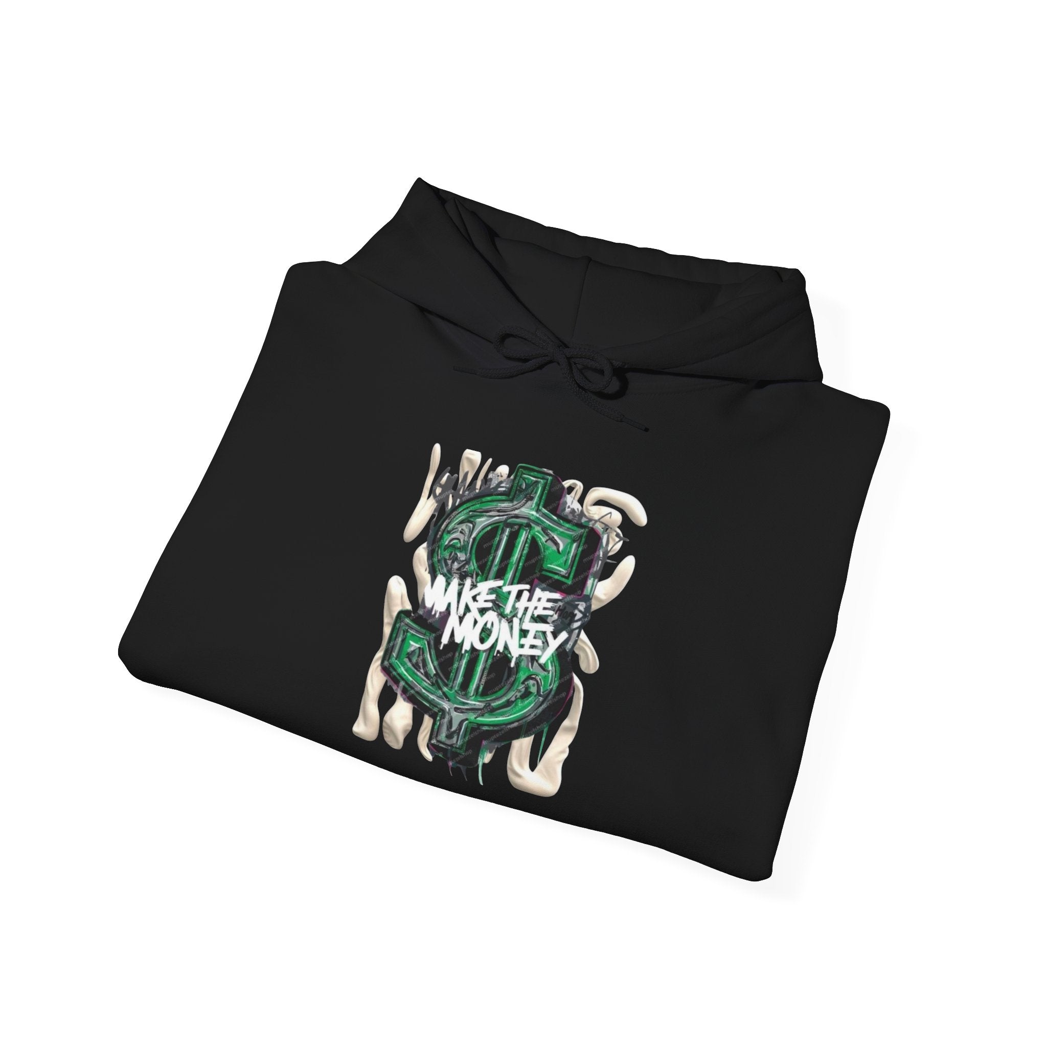 Make The Money Hoodie — Green Dollar Sign Graphic Pullover