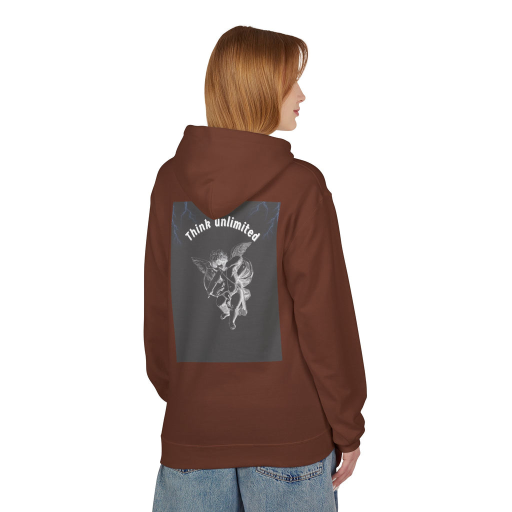 Think Unlimited Hoodie — Inspirational Angel Graphic Pullover