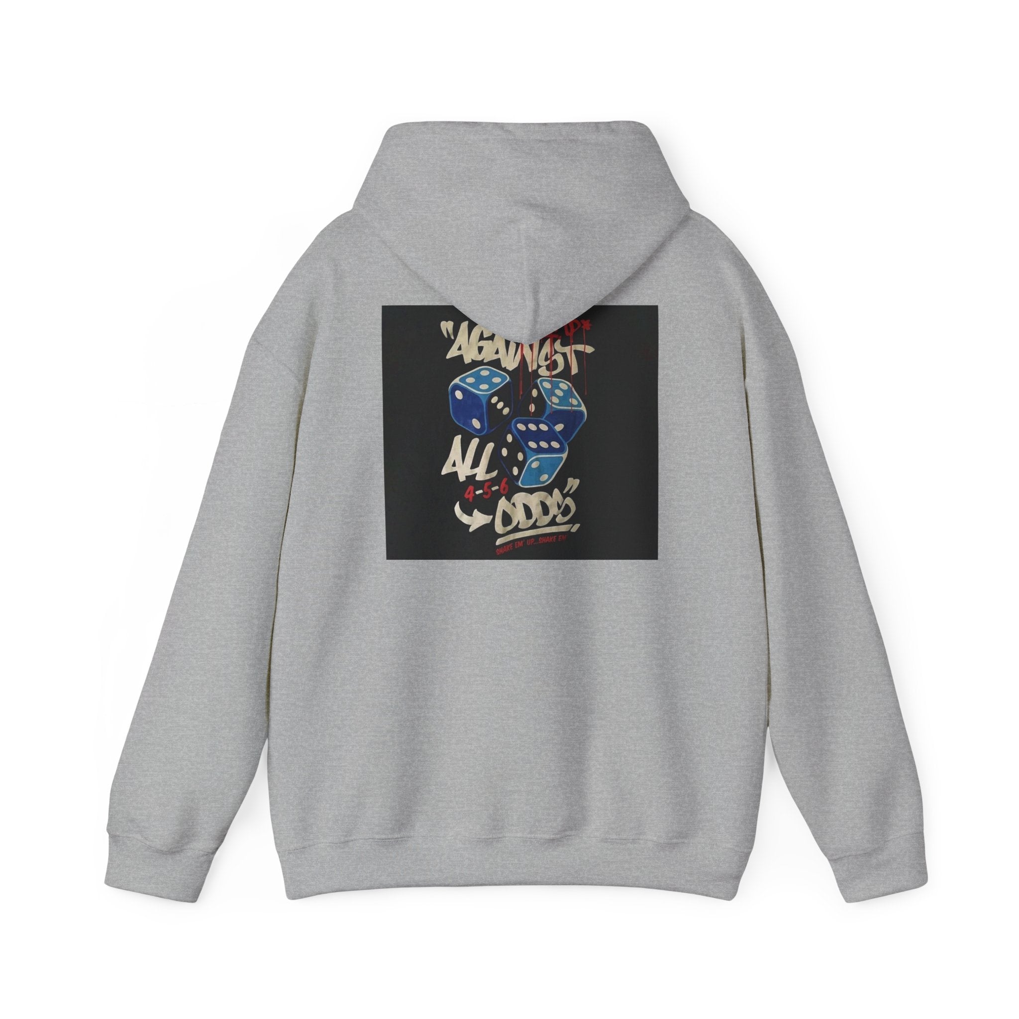 Against All Odds Hoodie — Vintage Dice Graphic Pullover