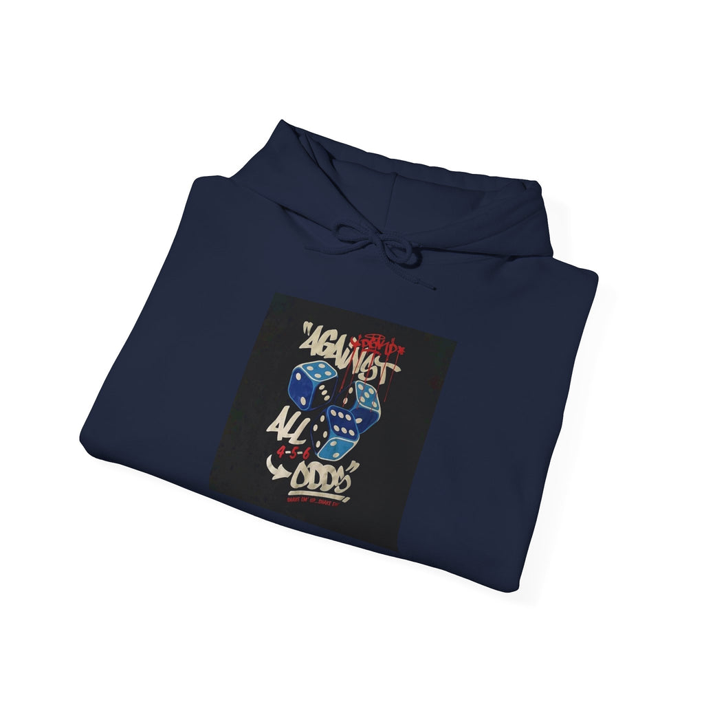 Against All Odds Hoodie — Vintage Dice Graphic Pullover