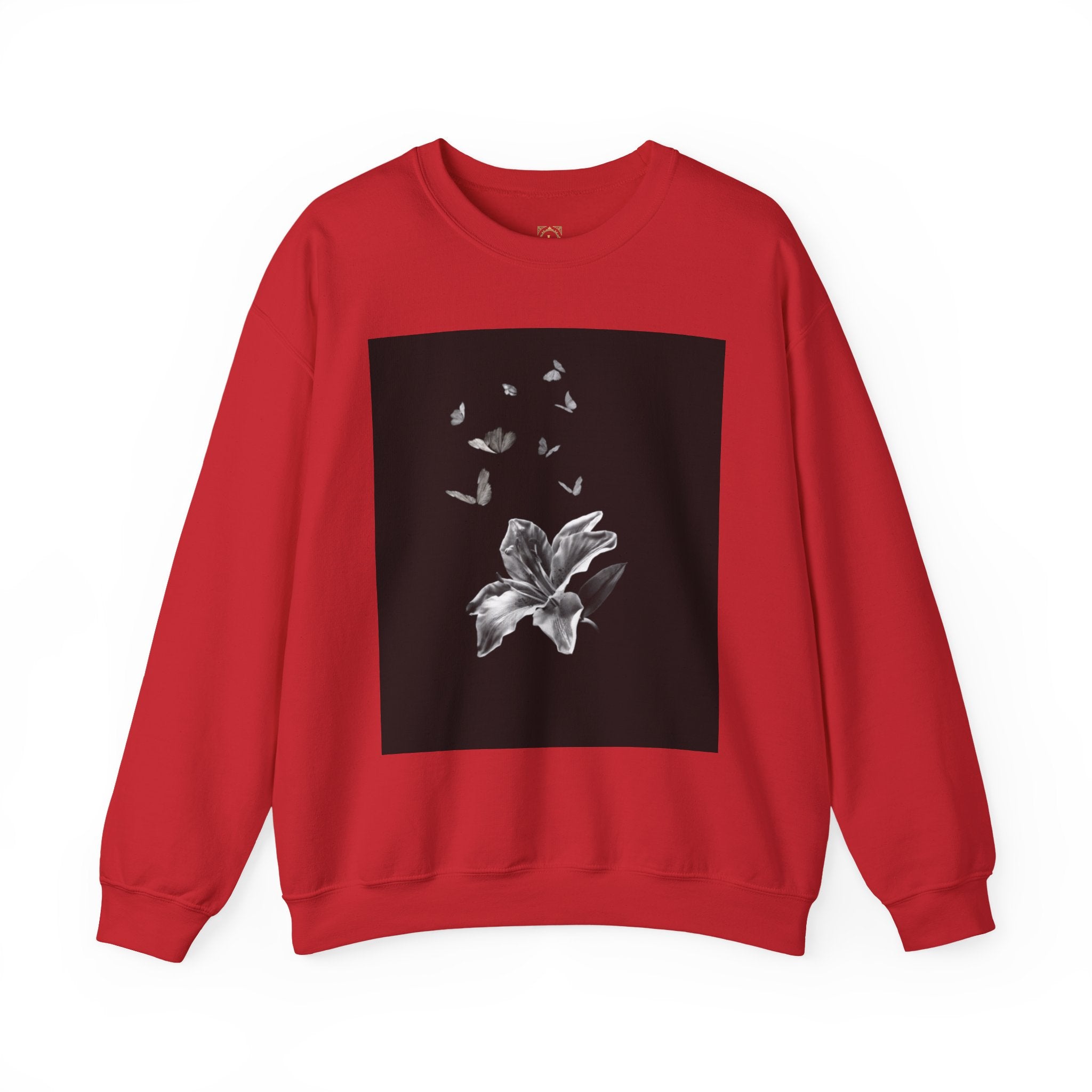 Floral Butterfly Crewneck Sweatshirt