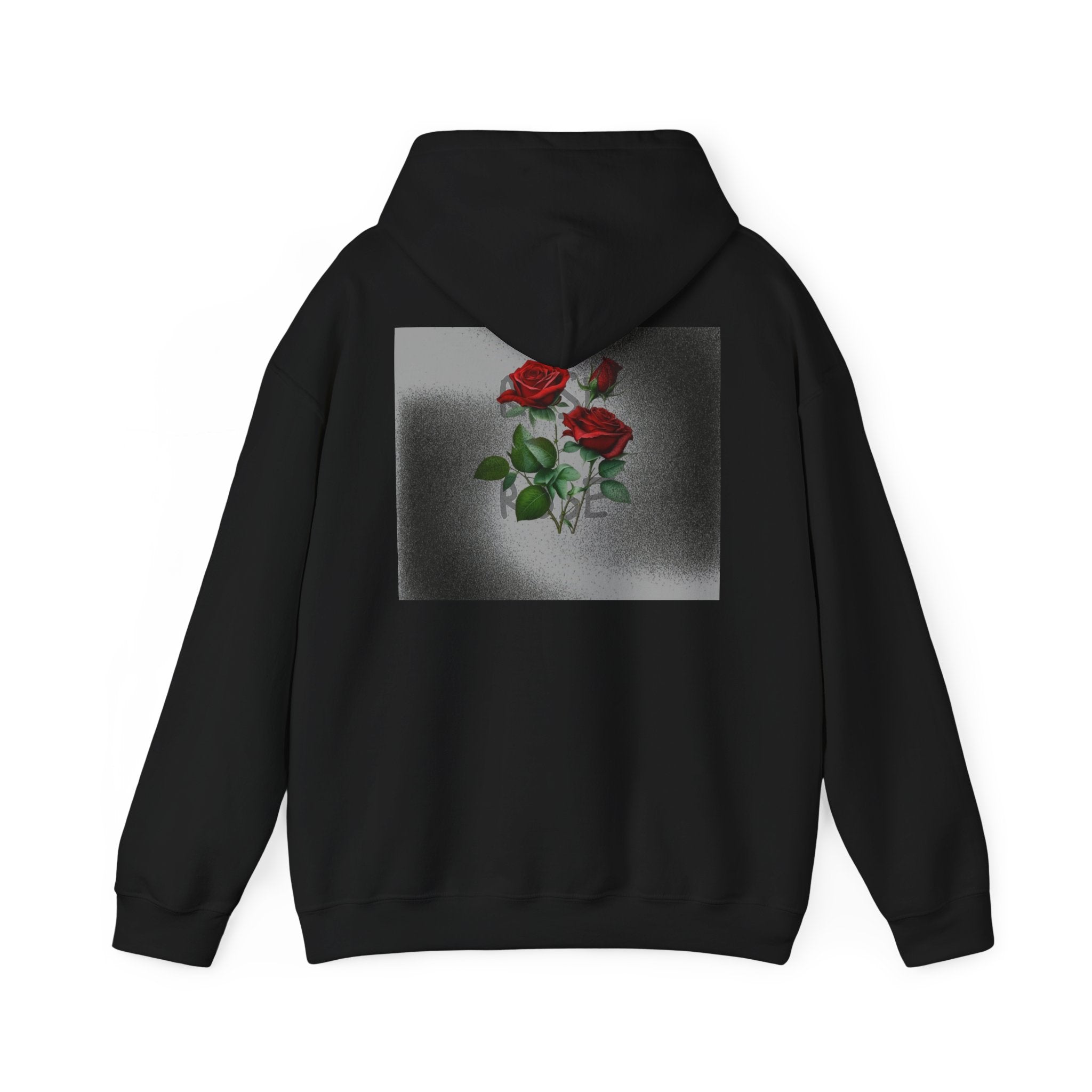 Rose Bloom Hoodie — Vintage Red Roses Graphic Pullover