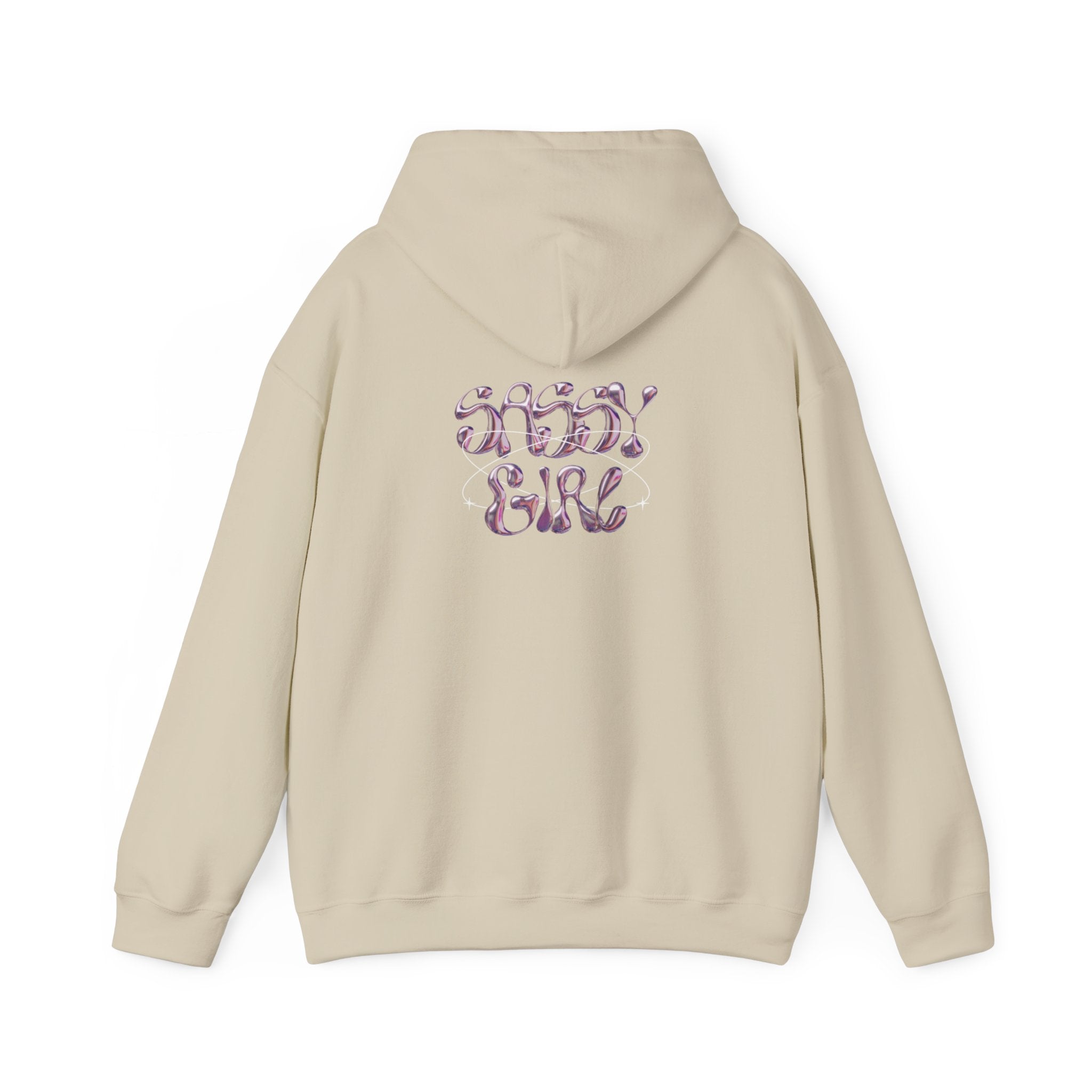 Hoodie — "Shady Girl" Retro Pink Marble Graphic Hoodie