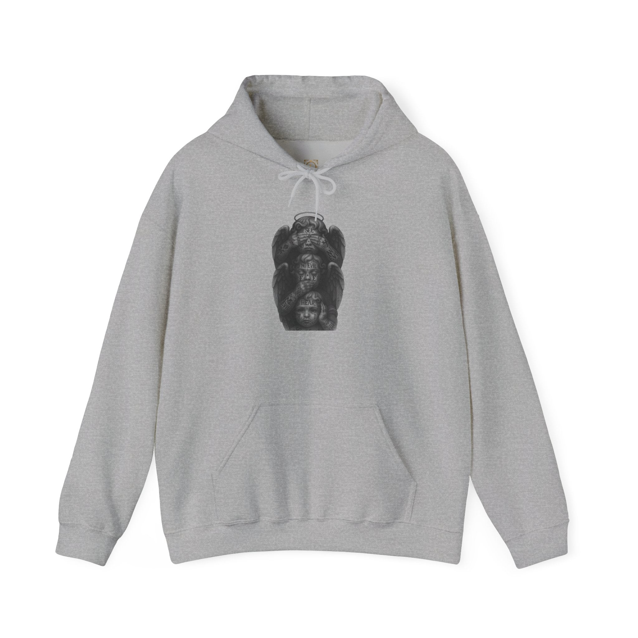 Statue Headstack Hoodie — Gothic Sculpture Art Pullover