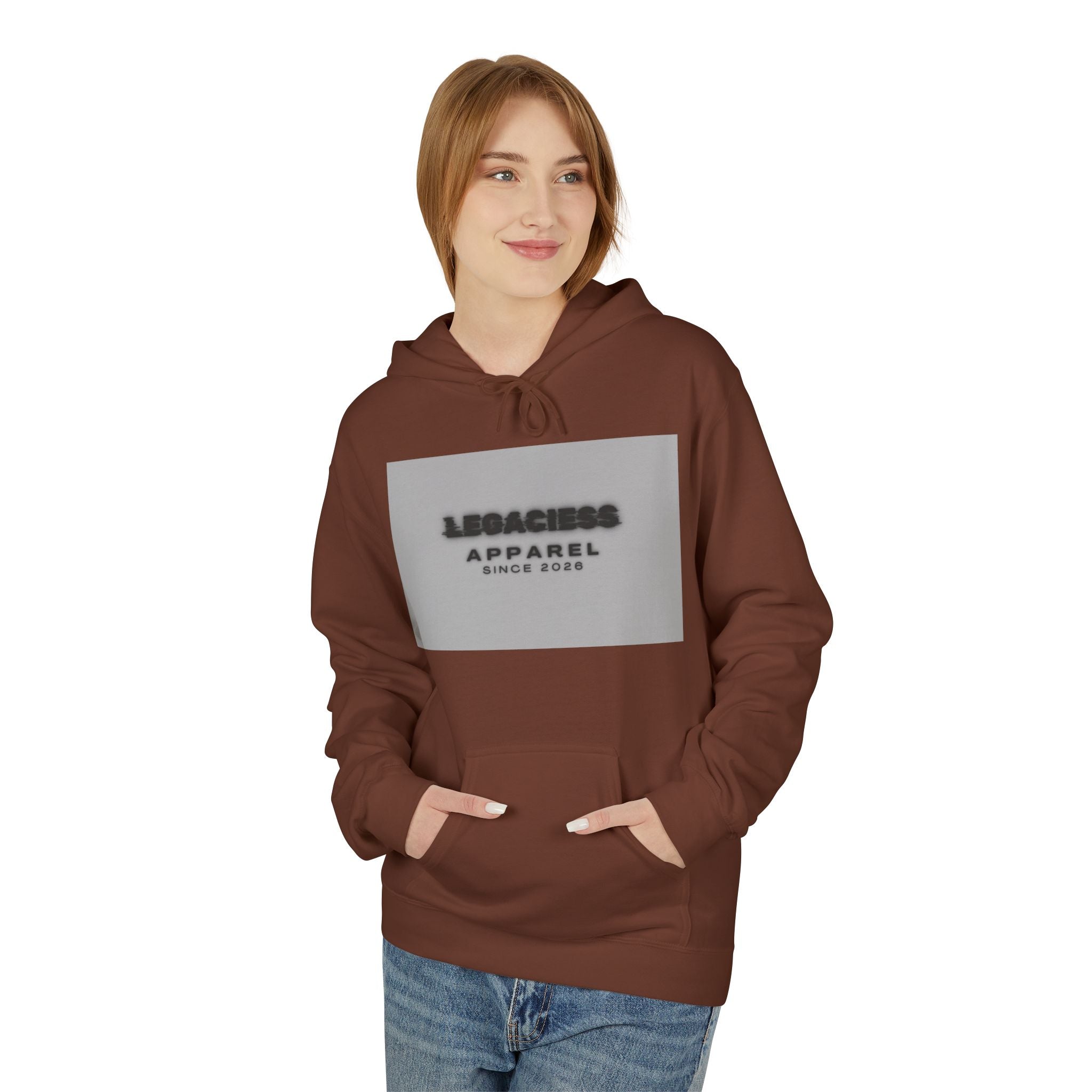 Hoodie — 'Legacies Apparel Since 2028' Minimal Logo Pullover