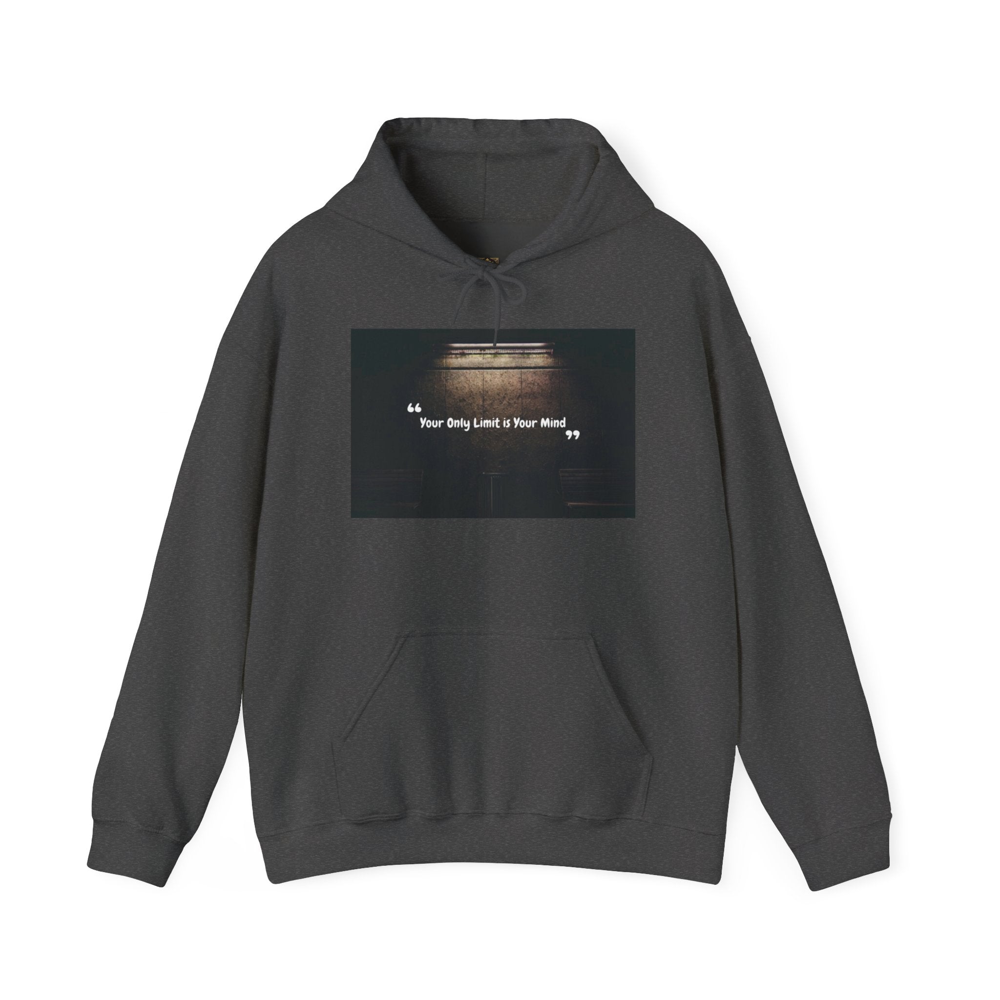 Hoodie — “Your Only Limit Is Your Mind” Inspirational Quote Pullover