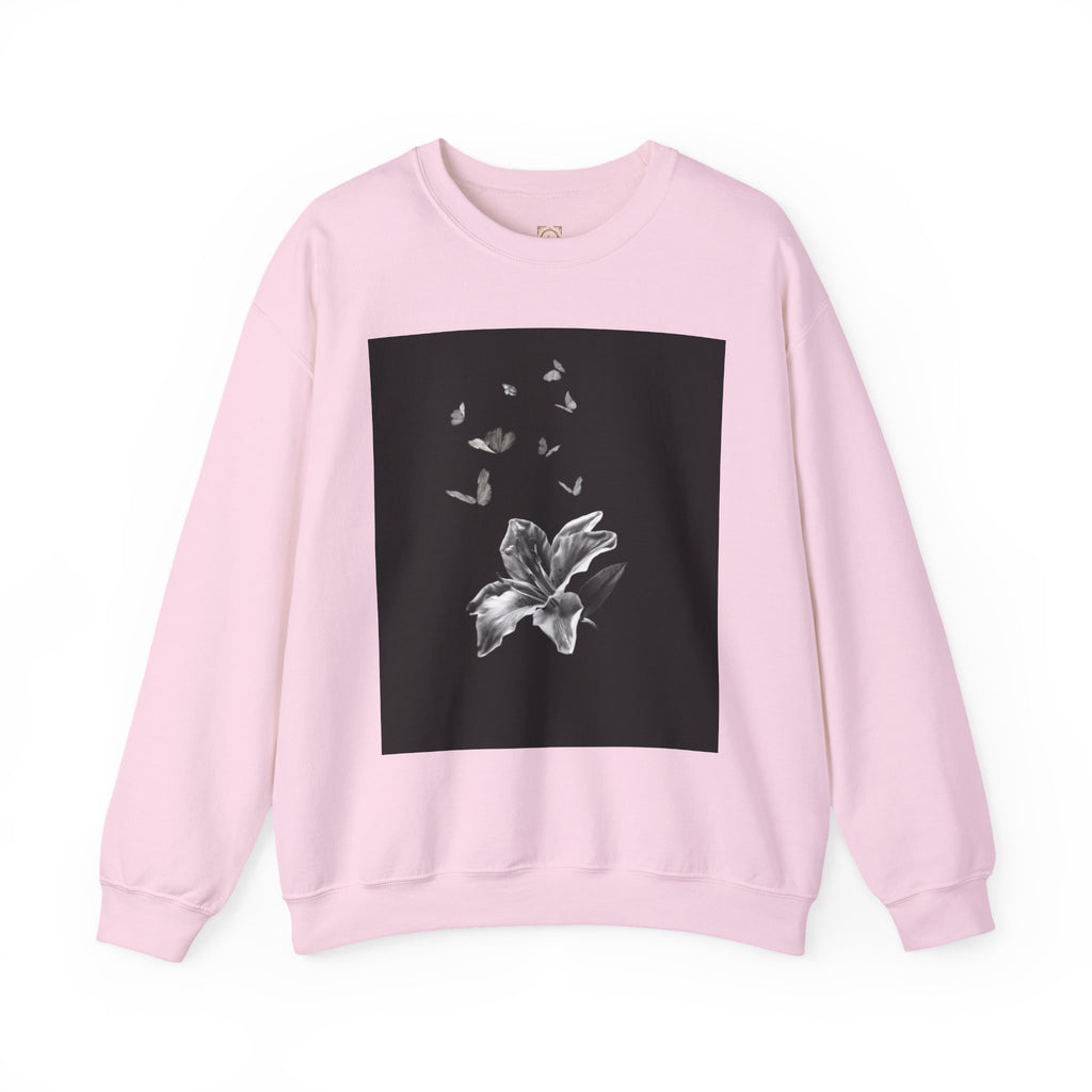 Floral Butterfly Crewneck Sweatshirt