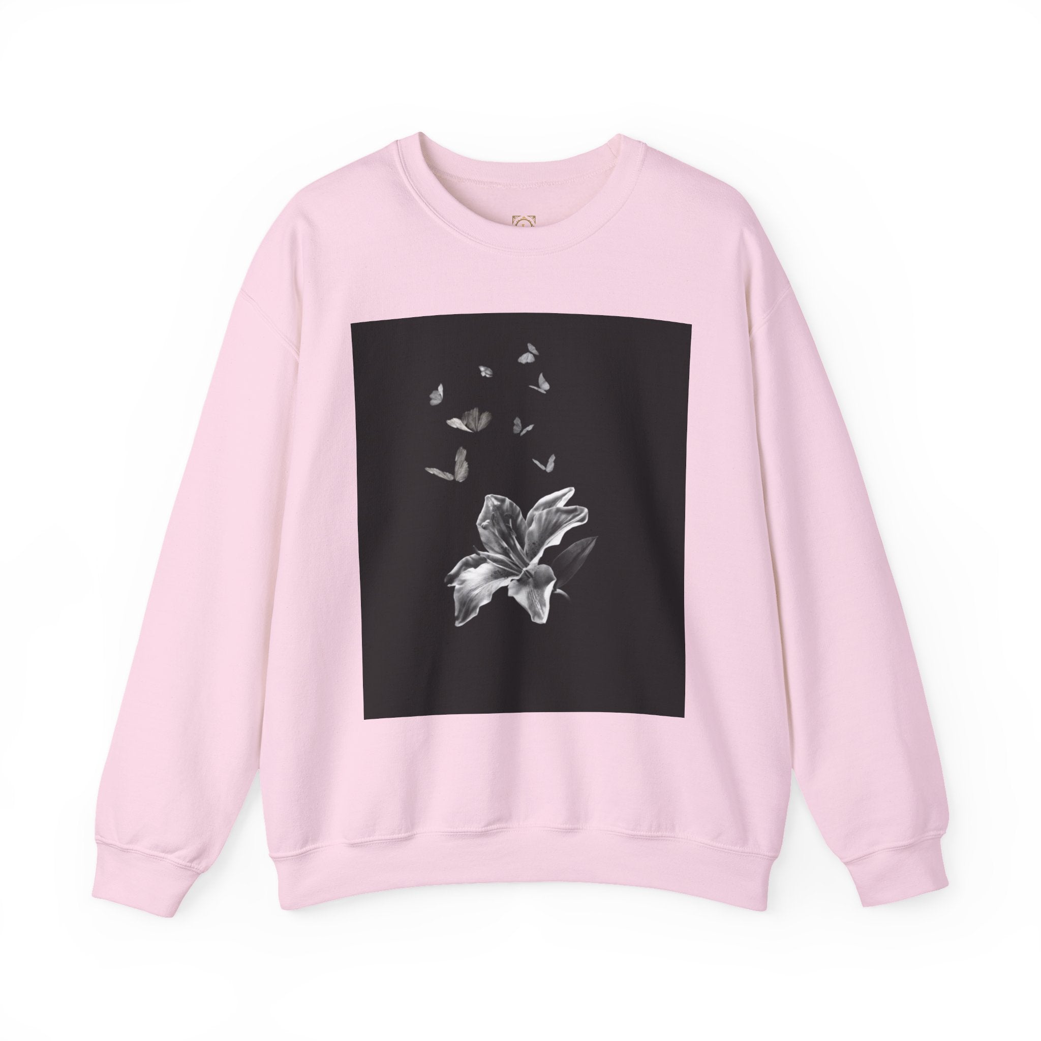 Floral Butterfly Crewneck Sweatshirt