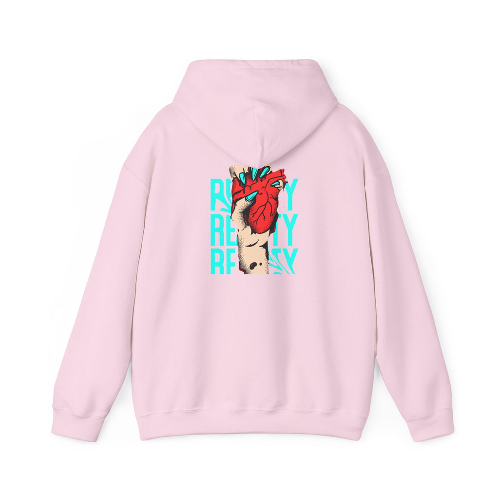 Heart in Hand Hoodie — 'Ready' Graphic Pullover