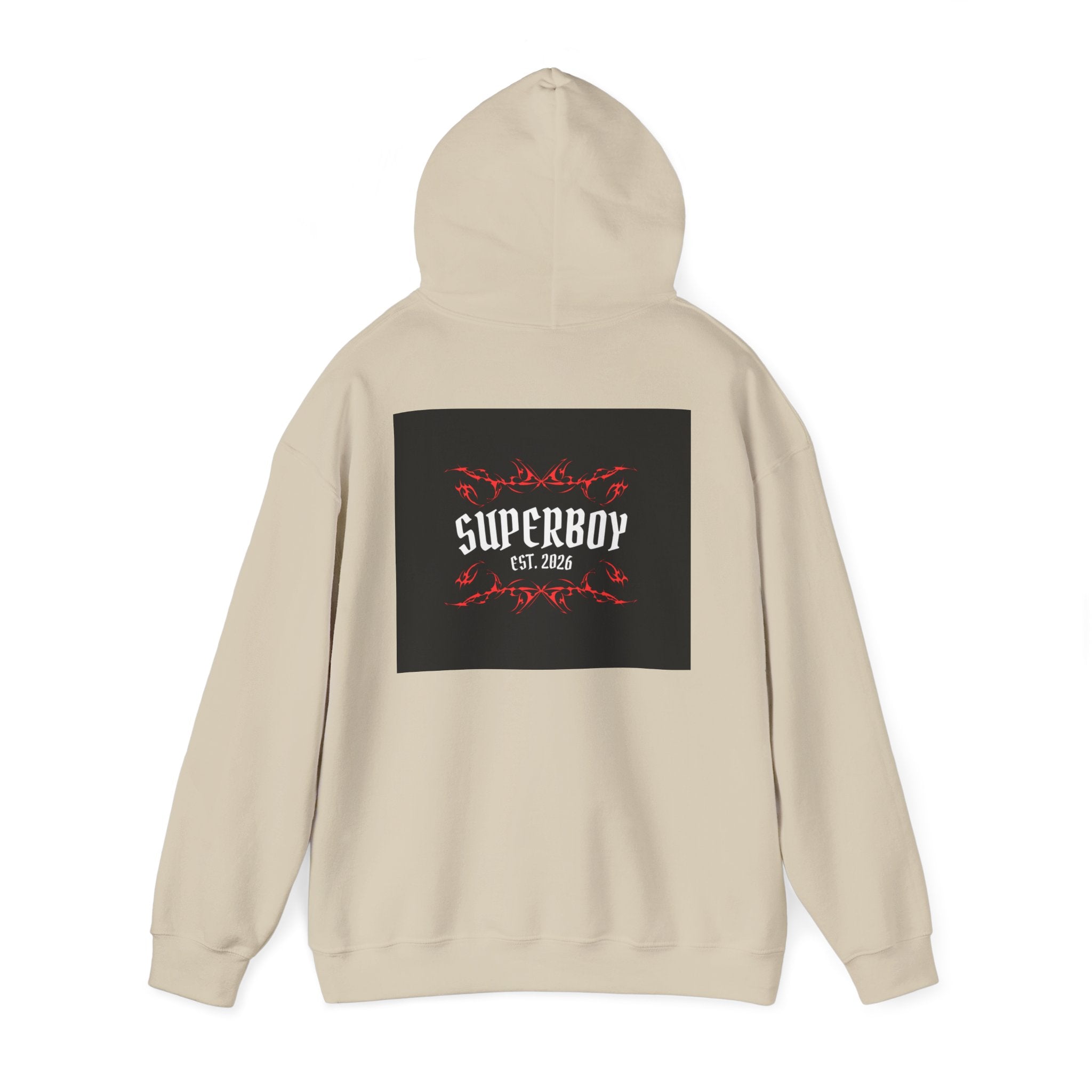 Superboy Hoodie — Vintage Crest 'Superboy Est. 2026' Graphic Pullover